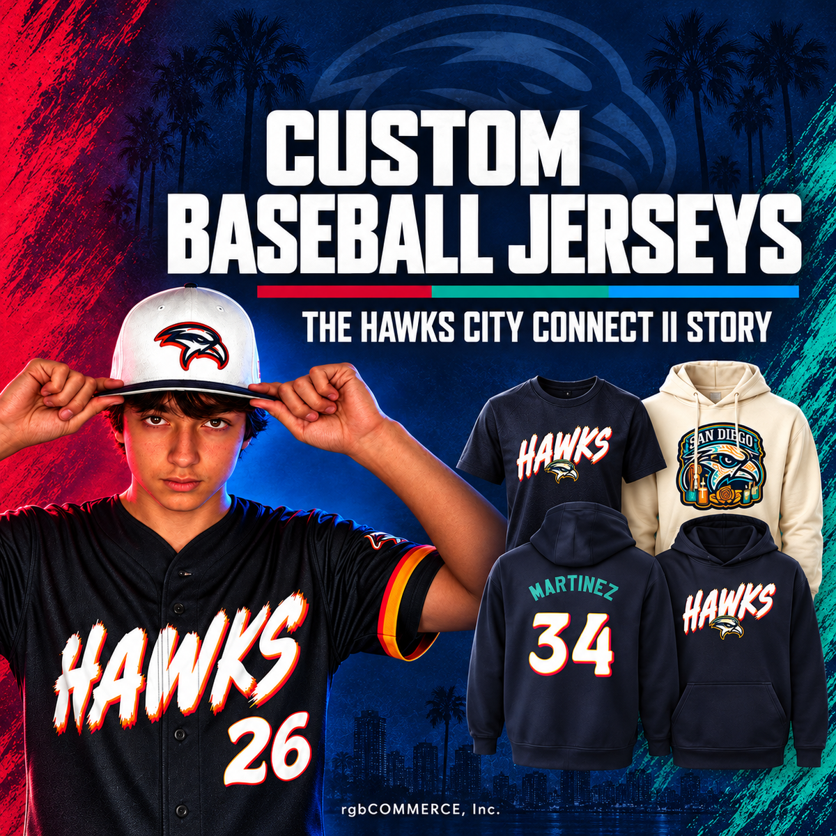 Custom Baseball Jerseys: The San Diego Hawks City Connect II Story