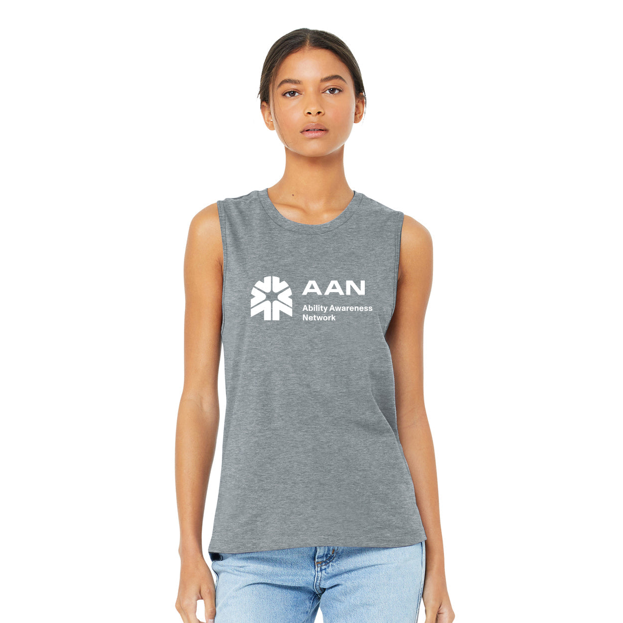 AAN LOGO WOMEN'S JERSEY MUSCLE TANK