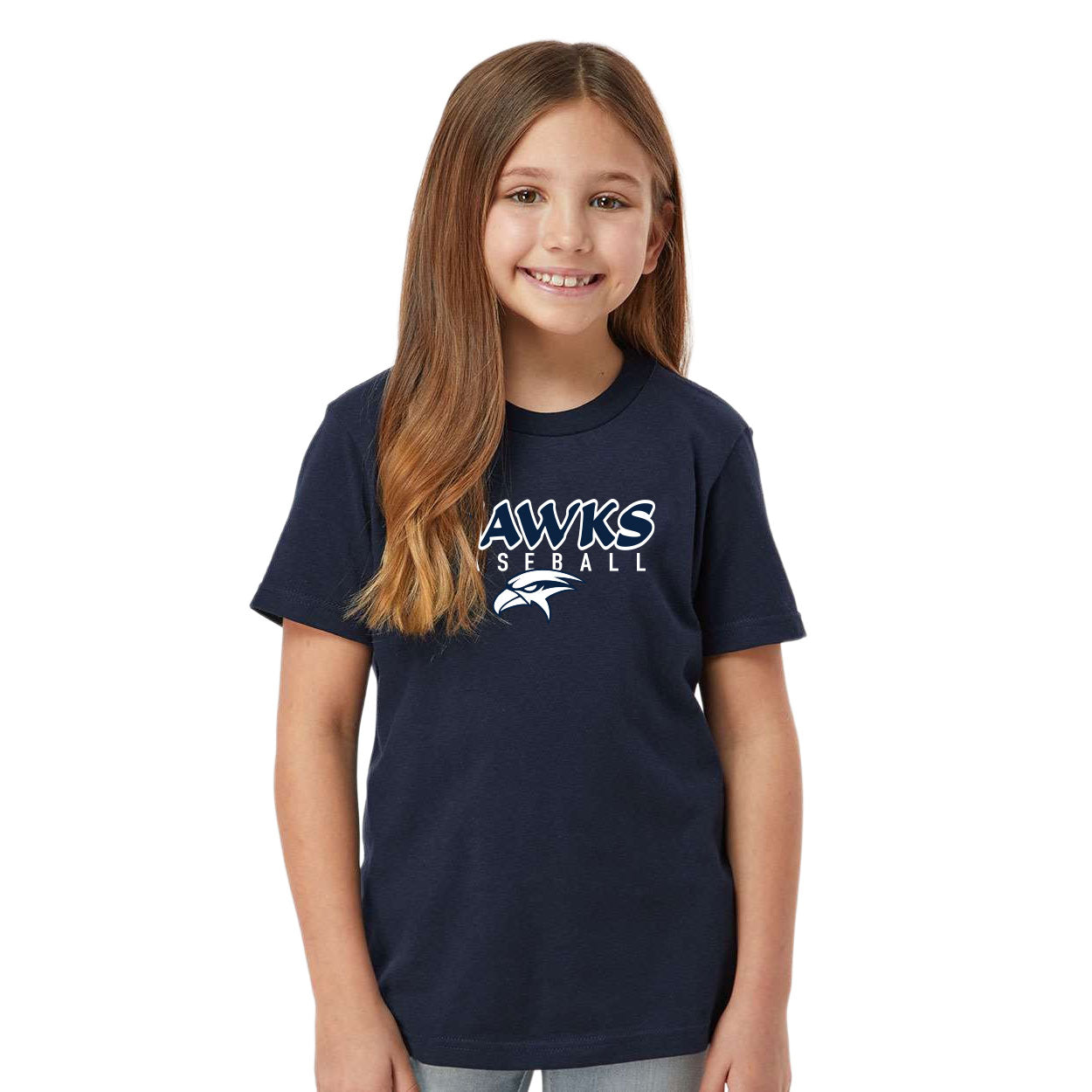 HAWKS BASEBALL PLAYER NAME (VERTICAL) T-SHIRT