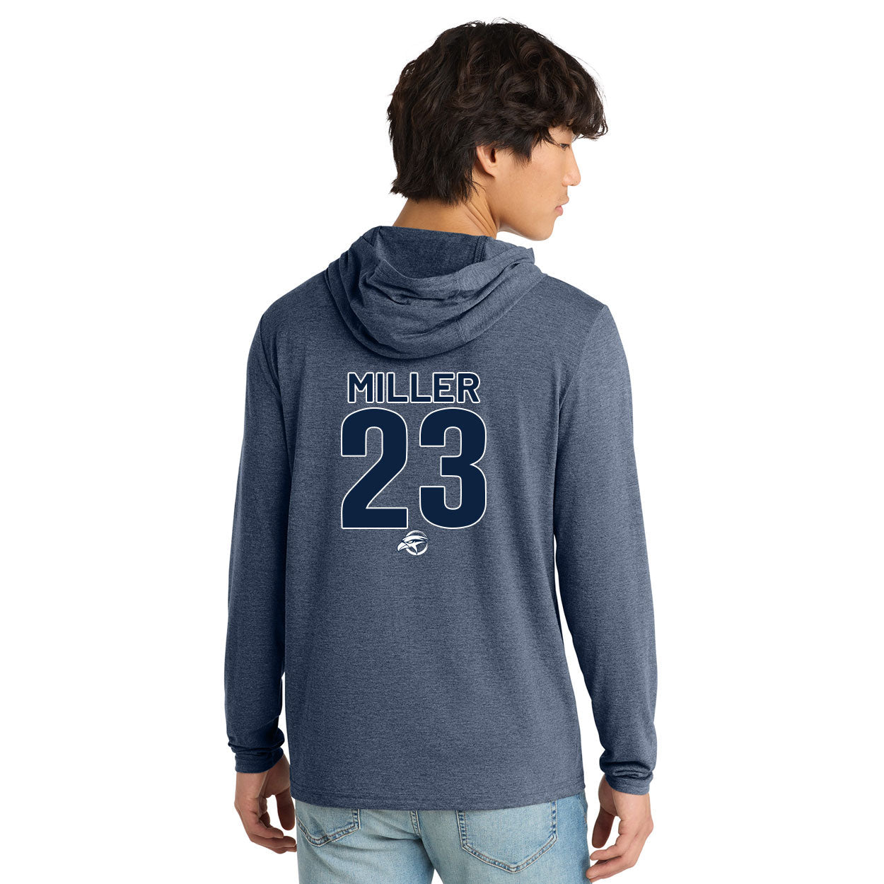 HAWKS BASEBALL PLAYER NAME (JERSEY) LONG SLEEVE HOODIE