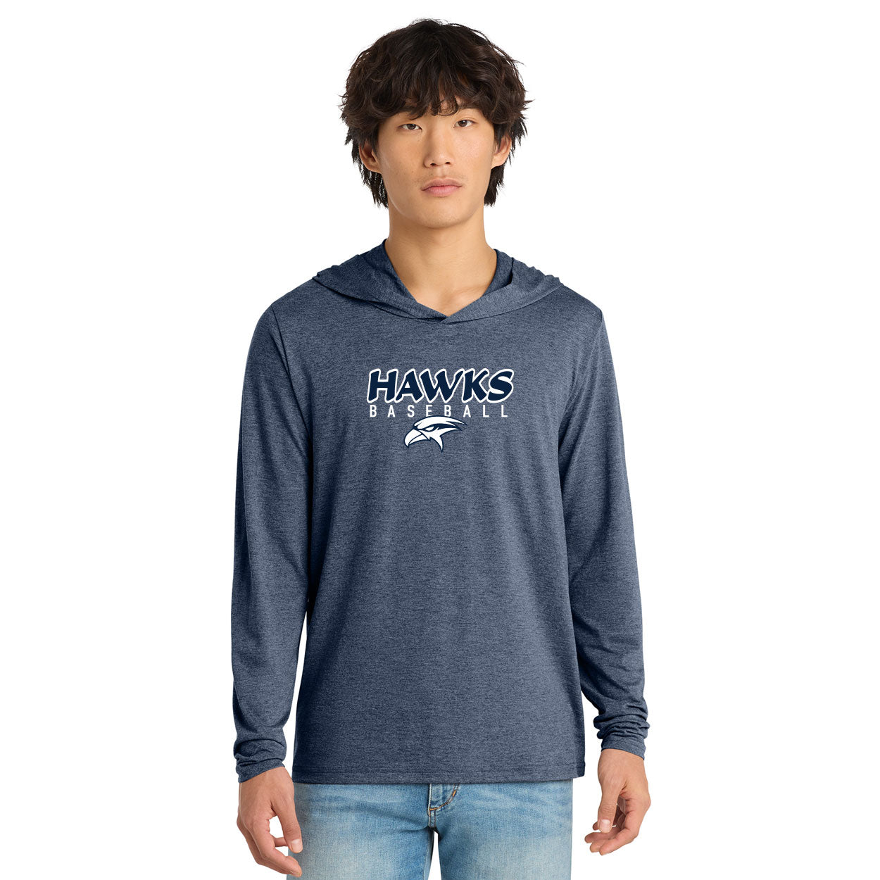 HAWKS BASEBALL PLAYER NAME (JERSEY) LONG SLEEVE HOODIE