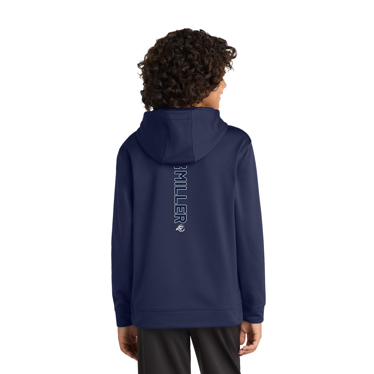 HAWKS BASEBALL PLAYER NAME (VERTICAL) PERFORMANCE HOODED SWEATSHIRT