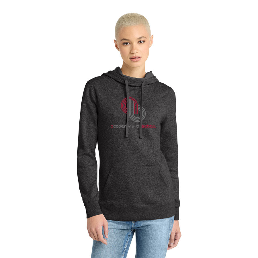 ACADEMY OF BASEBALL LOGO WOMENÕS LIGHTWEIGHT FLEECE HOODIE