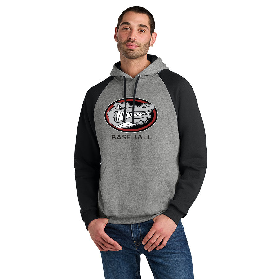 CLASSICAL ACADEMY BASEBALL SECONDARY COLORBLOCK RAGLAN HOODIE SWEATSHIRT