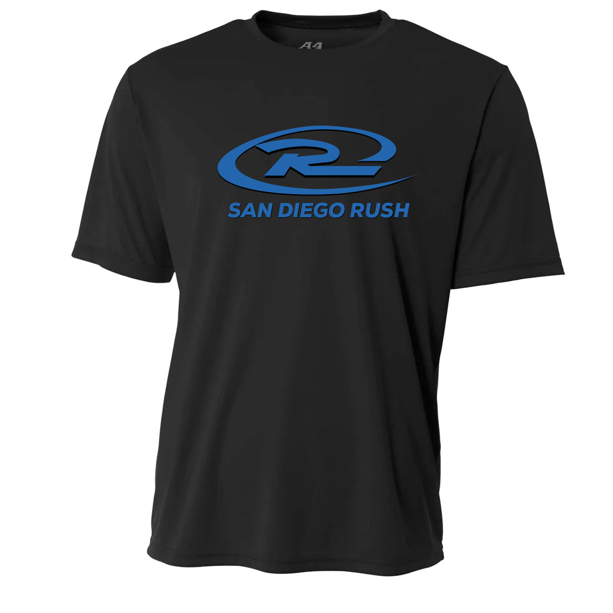 SAN DIEGO RUSH LOGO PERFORMANCE SHORT SLEEVE TEE - UNISEX ADULT & YOUTH