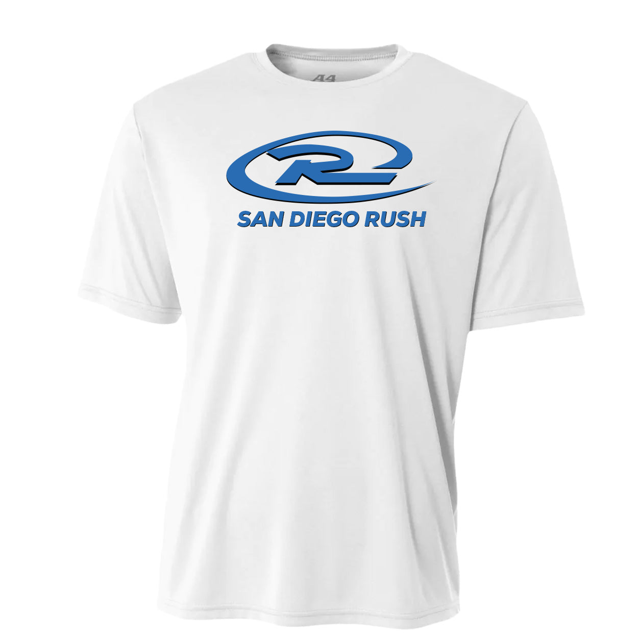 SAN DIEGO RUSH LOGO PERFORMANCE SHORT SLEEVE TEE - UNISEX ADULT & YOUTH