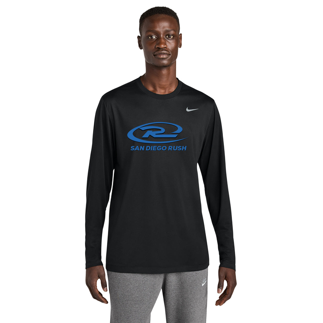 SAN DIEGO RUSH LOGO NIKE TEAM RLEGEND LONG SLEEVE TEE