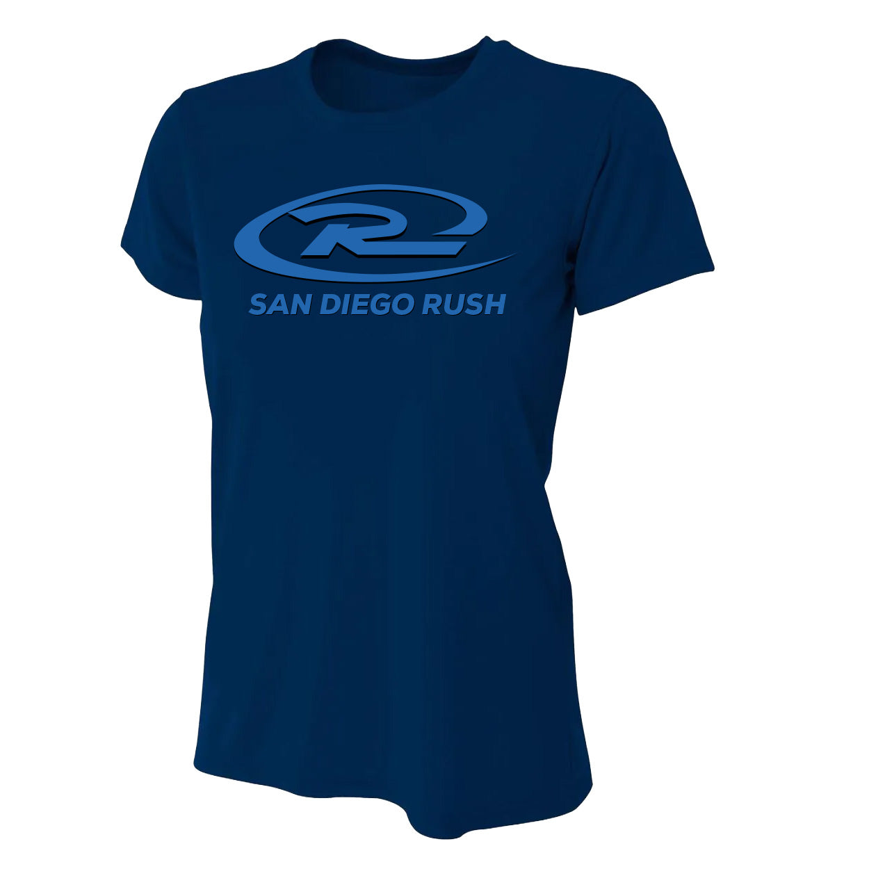 SAN DIEGO RUSH LOGO PERFORMANCE SHORT SLEEVE TEE - LADIES