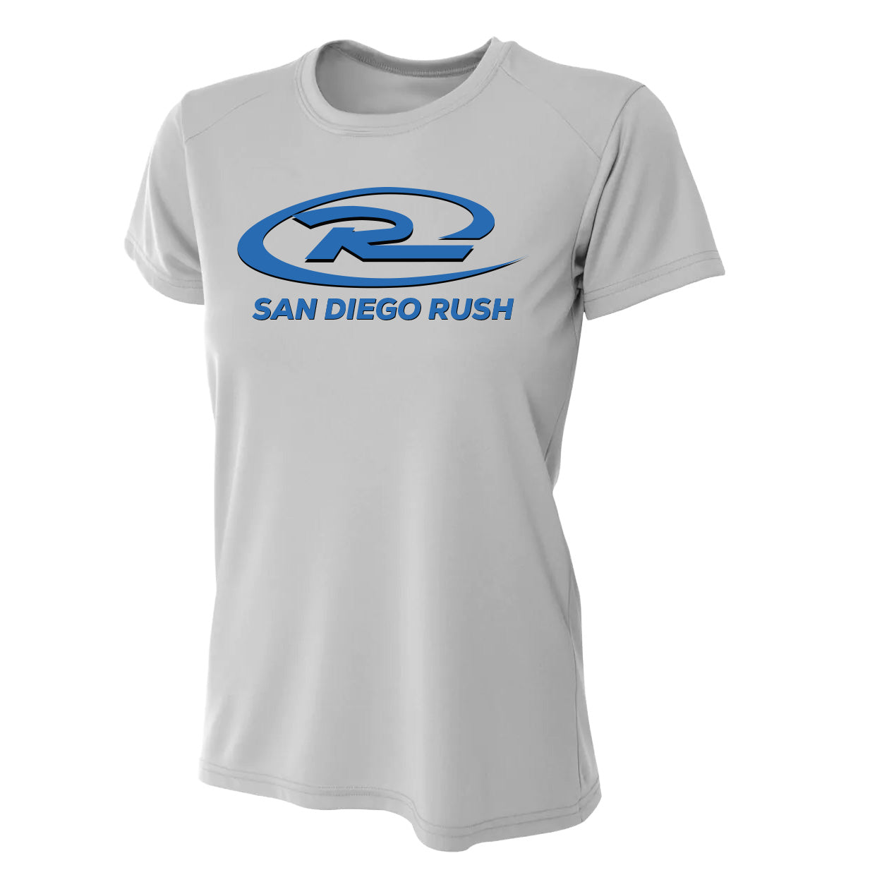 SAN DIEGO RUSH LOGO PERFORMANCE SHORT SLEEVE TEE - LADIES