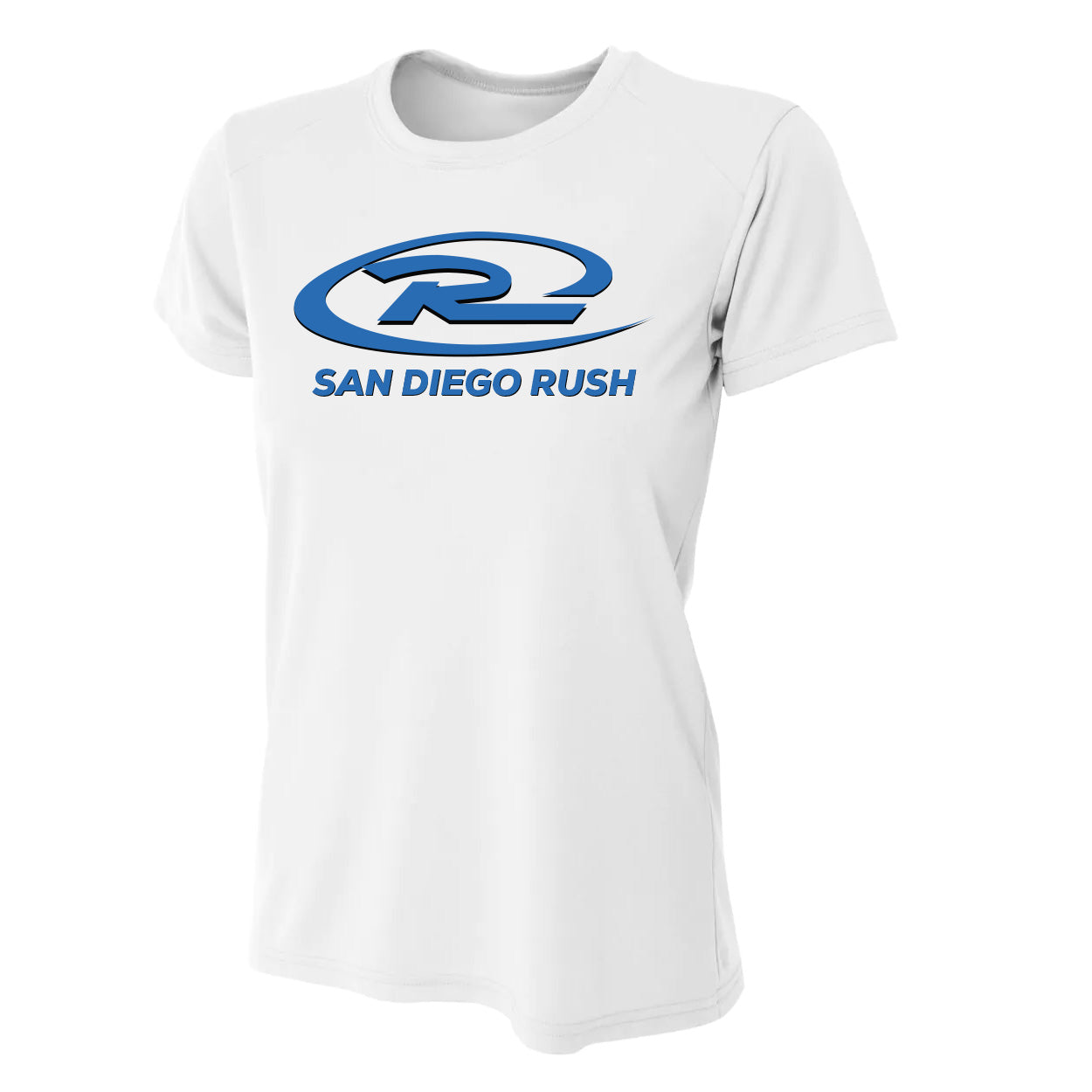 SAN DIEGO RUSH LOGO PERFORMANCE SHORT SLEEVE TEE - LADIES