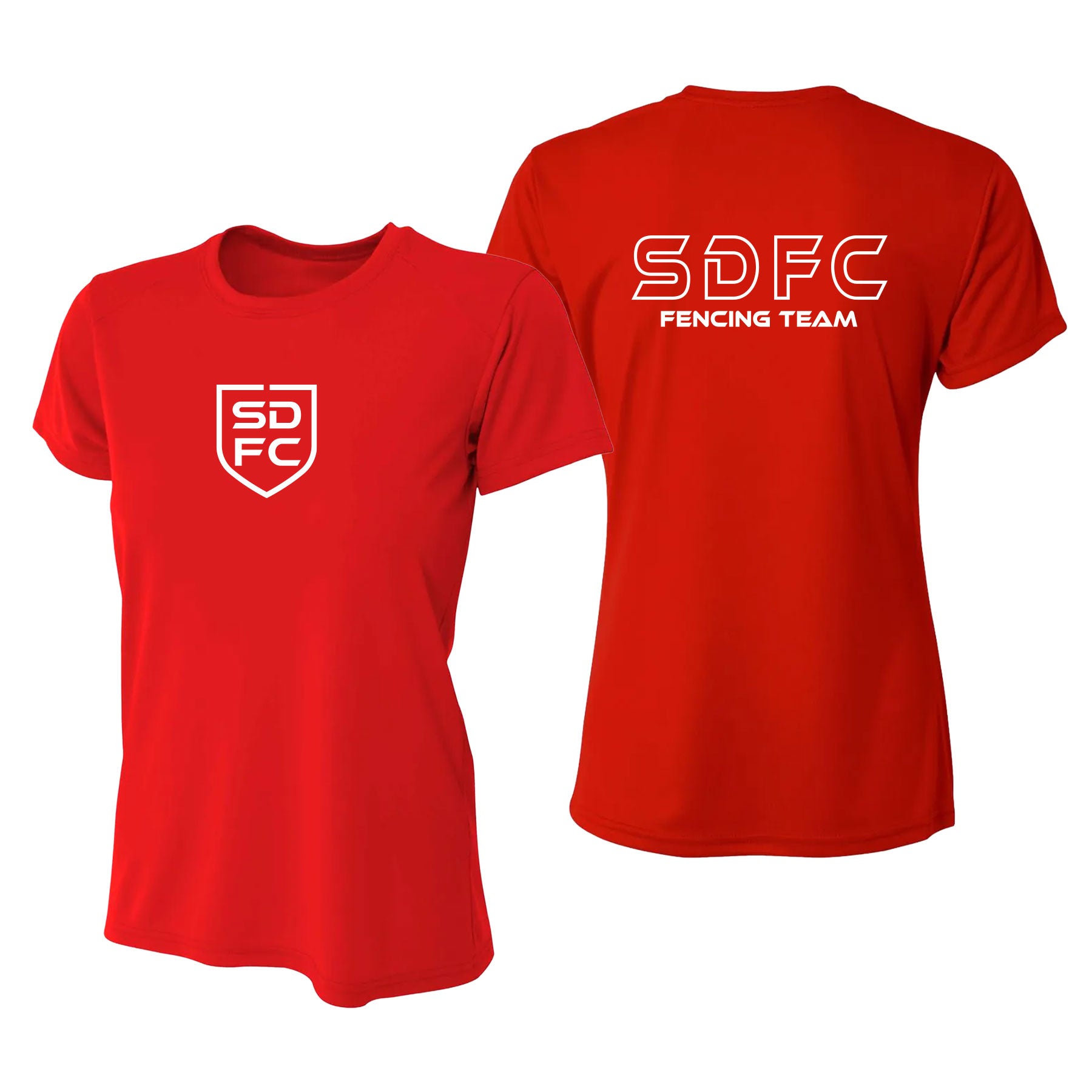 SD FENCING LOGO PERFORMANCE SHORT SLEEVE TEE