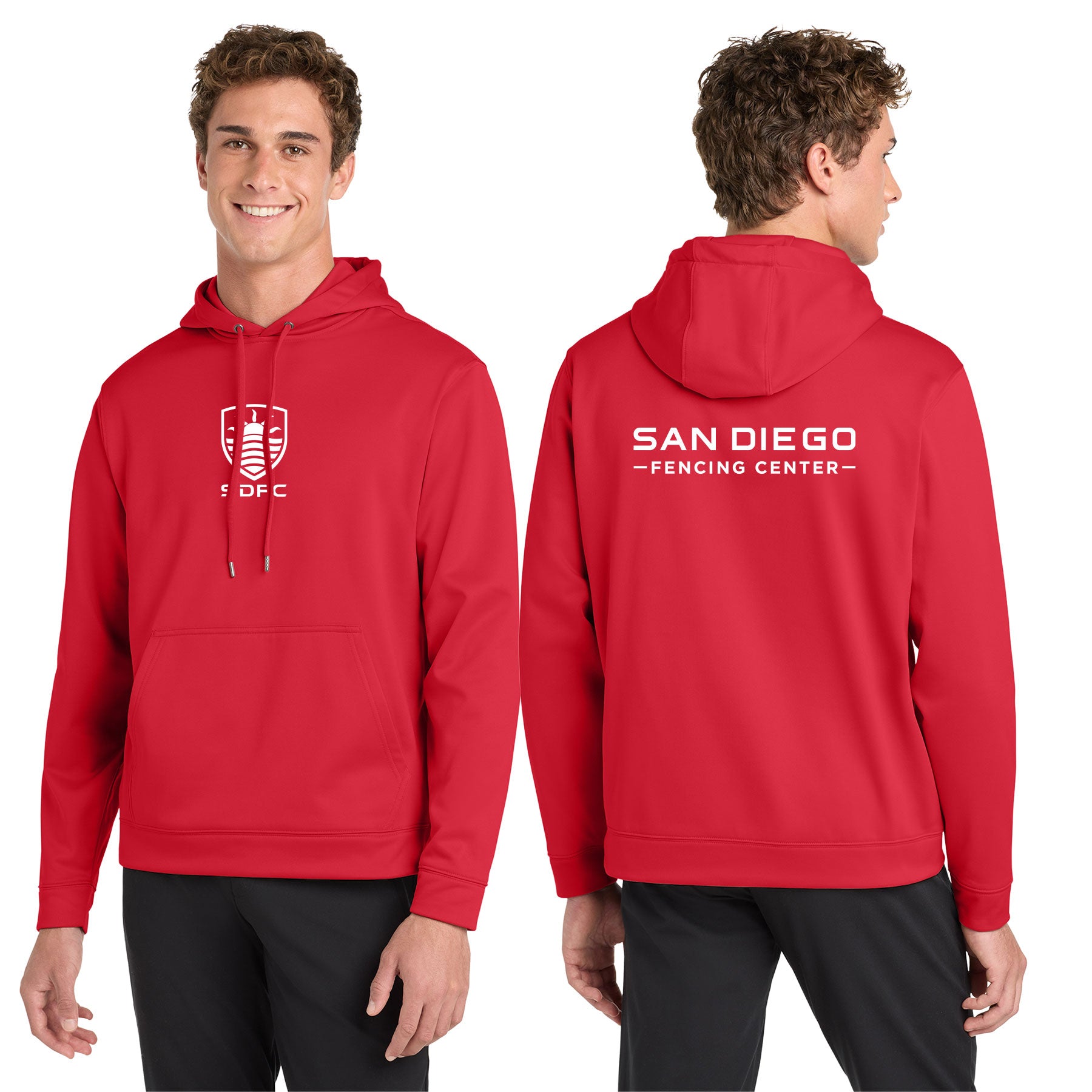 SD FENCING LOGO PERFORMANCE HOODED SWEATSHIRT