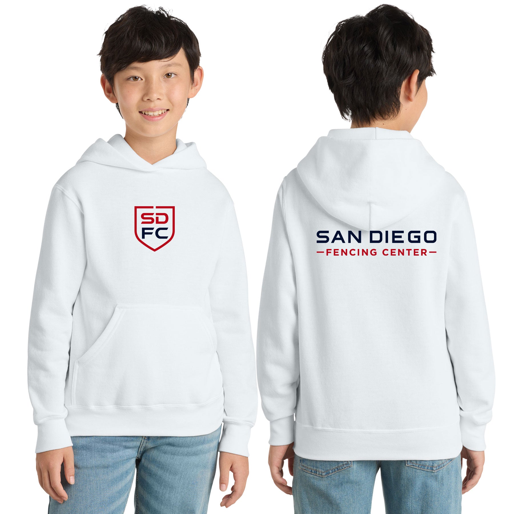 SD FENCING LOGO HOODED SWEATSHIRT