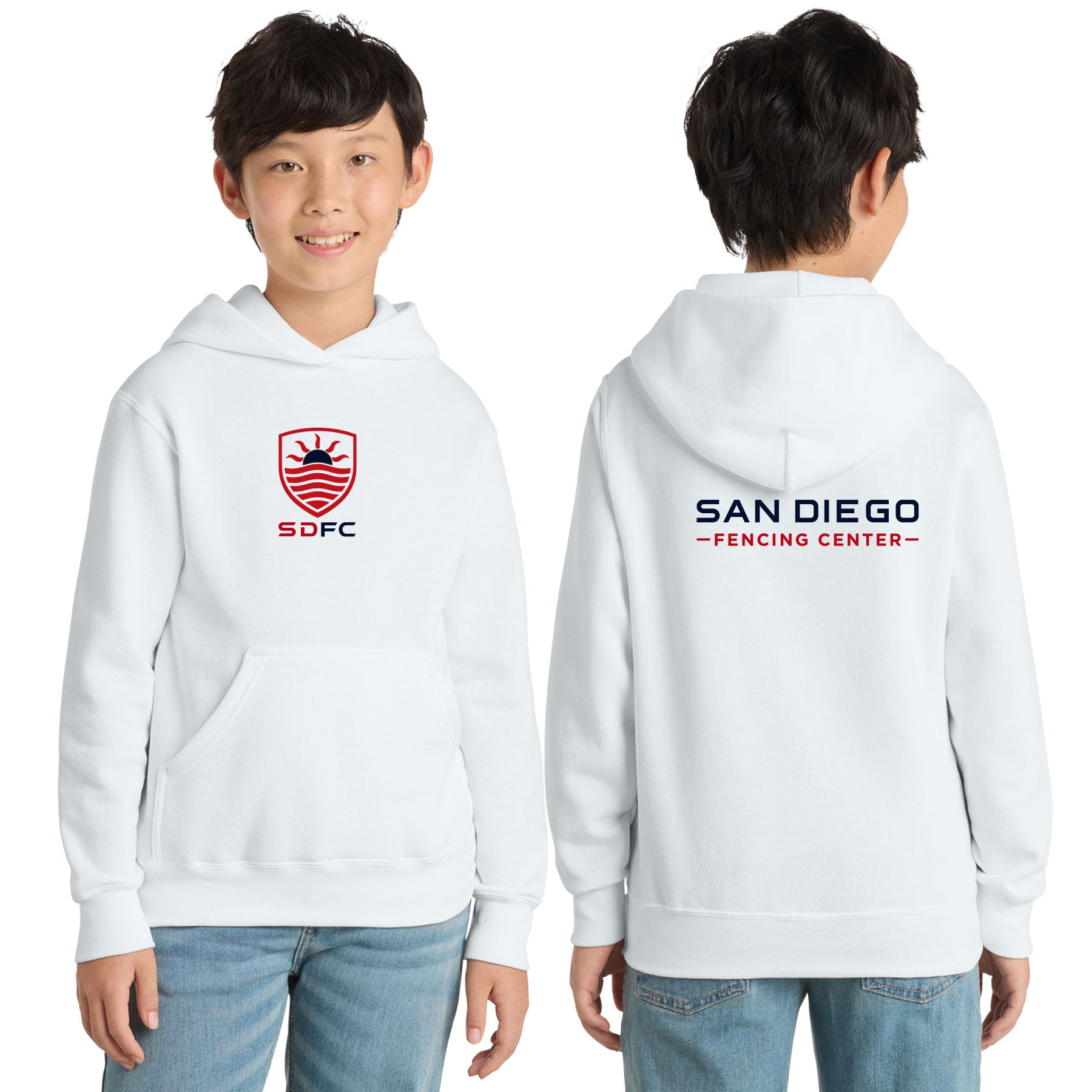 SD FENCING LOGO HOODED SWEATSHIRT
