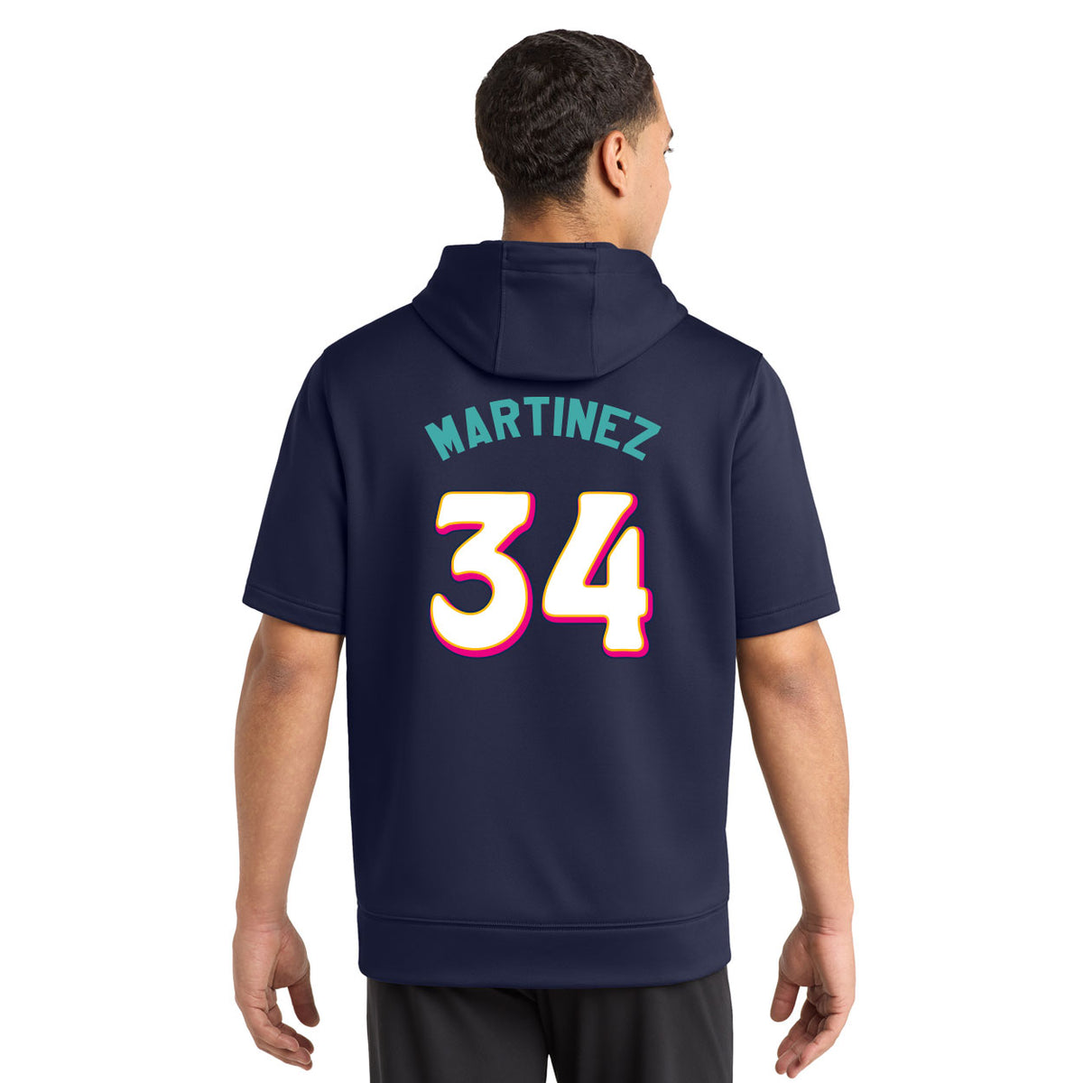 HAWKS CITY CONNECT II PERFORMANCE FLEECE SHORT SLEEVE HOODED PULLOVER