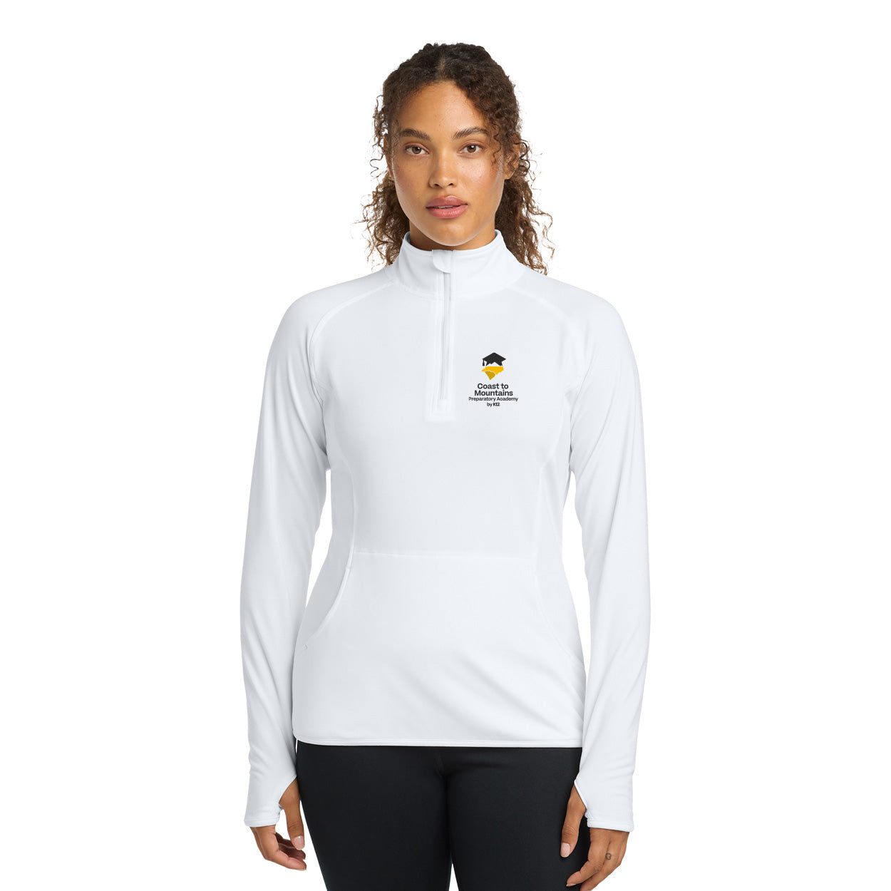 CMPA LOGO LADIES SPORT-WICK STRETCH 1/4-ZIP PULLOVER