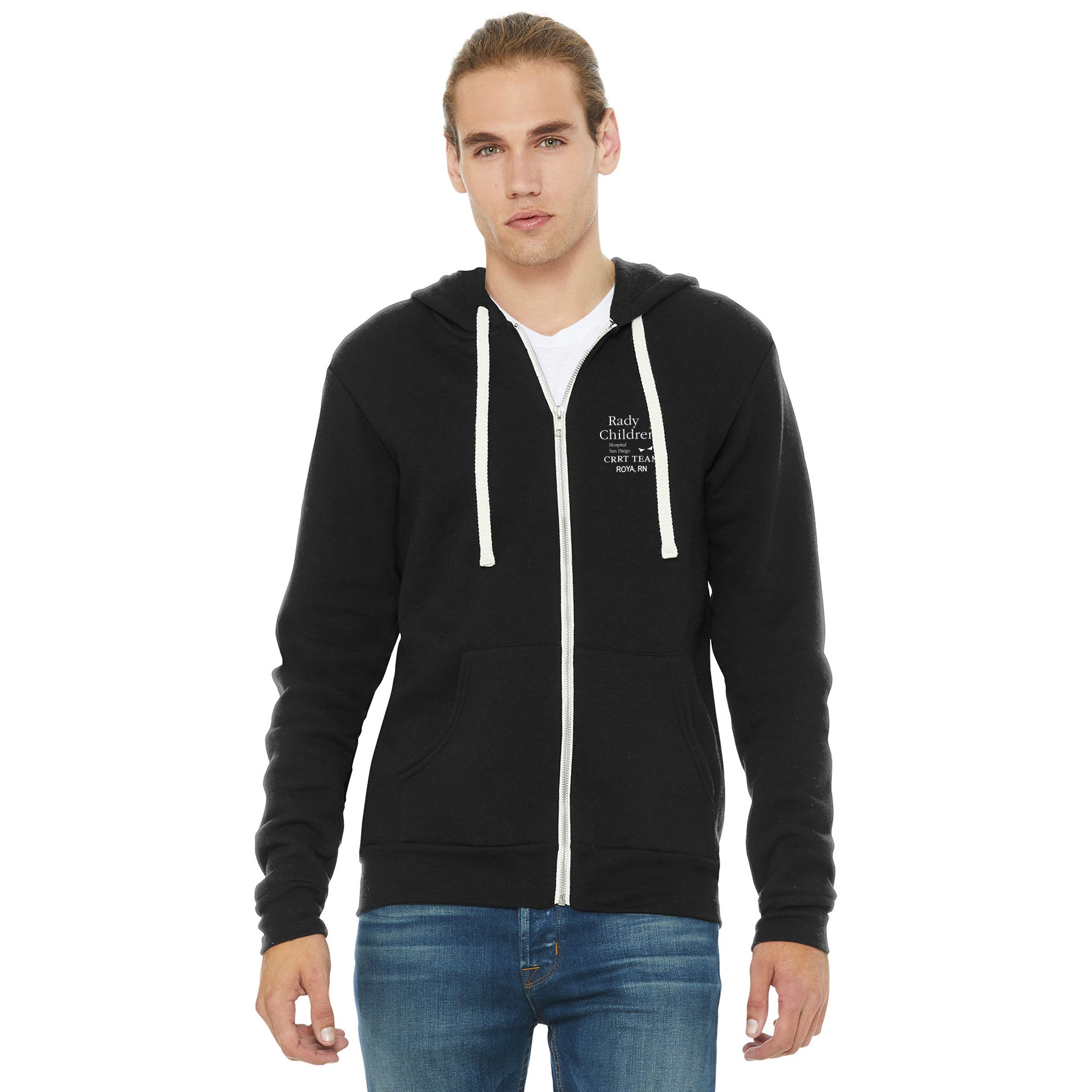 RADY CHILDREN'S CRRT EMBROIDERED  UNISEX TRIBLEND SPONGE FLEECE FULL-ZIP HOODIE