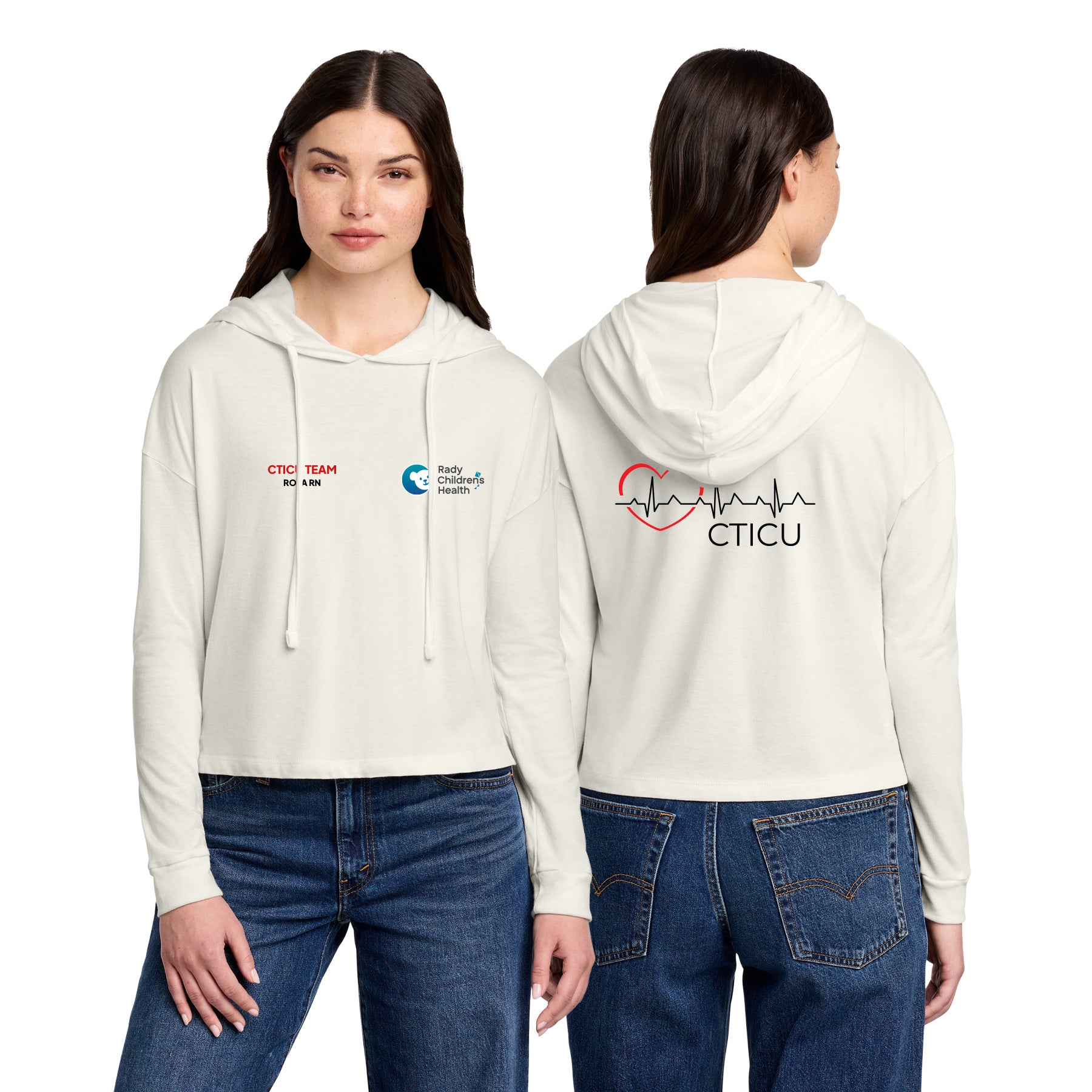 CTICU Women's Midi Long Sleeve Hoodie