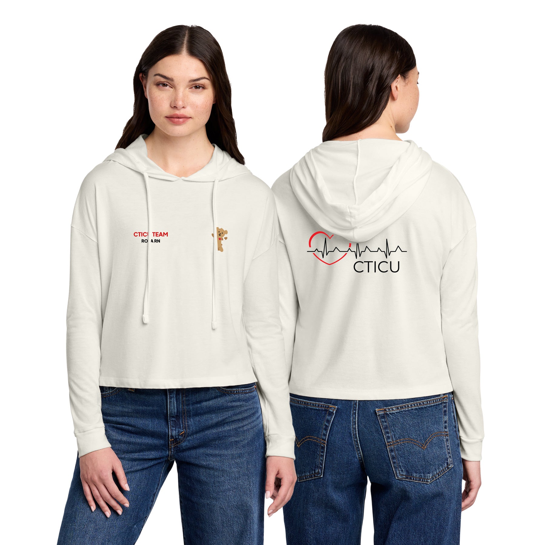 CTICU Women's Midi Long Sleeve Hoodie