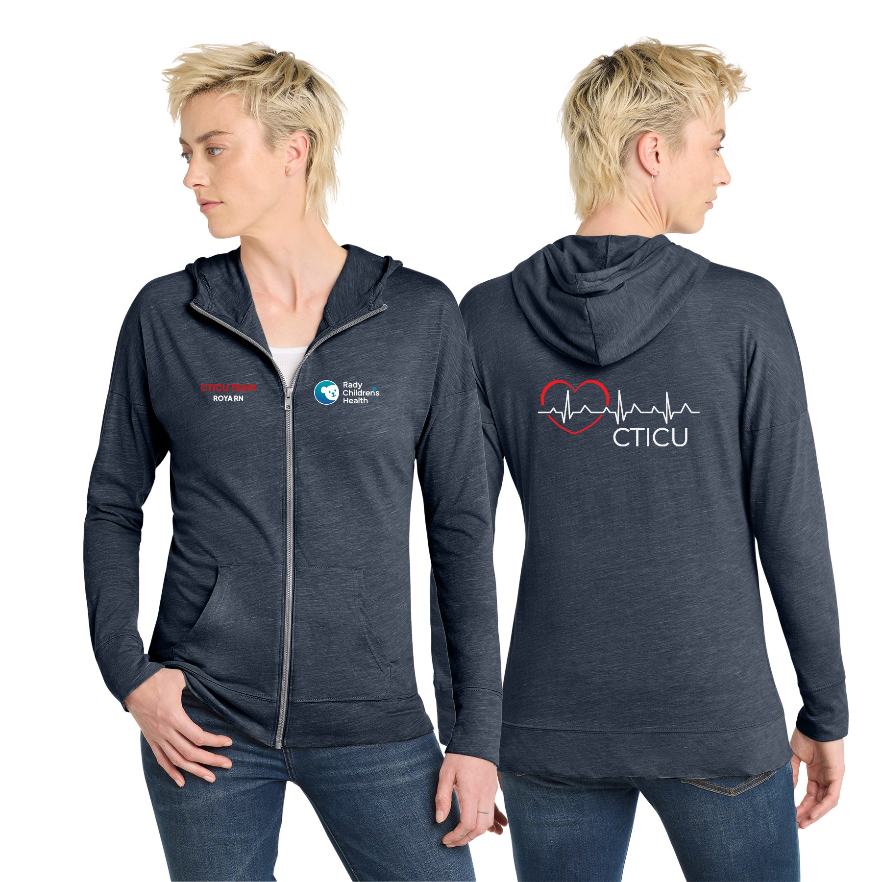 CTICU WomenÕs Medal Full-Zip Hoodie