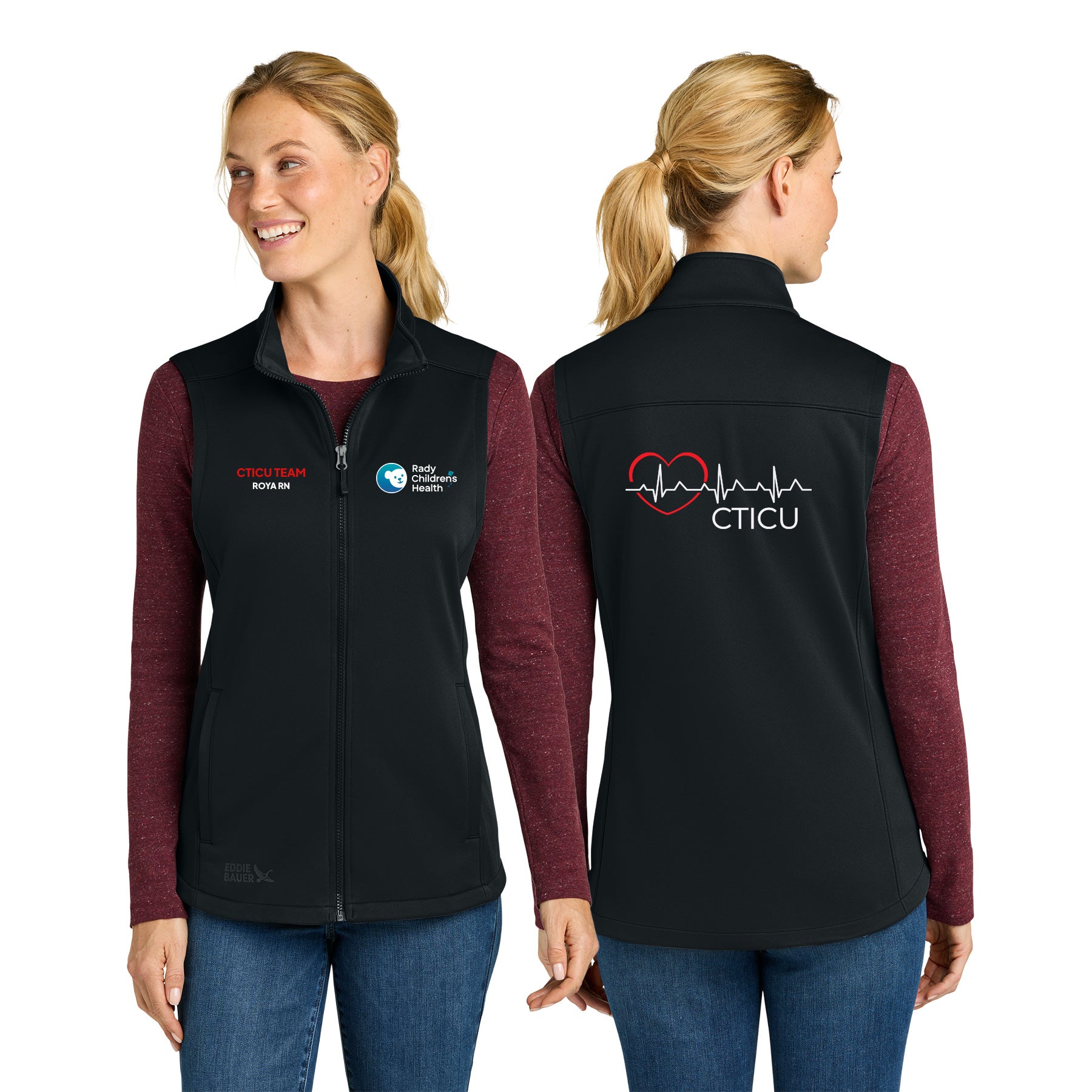 CTICU Eddie Bauer WomenÕs Smooth Mid Layer Fleece Vest