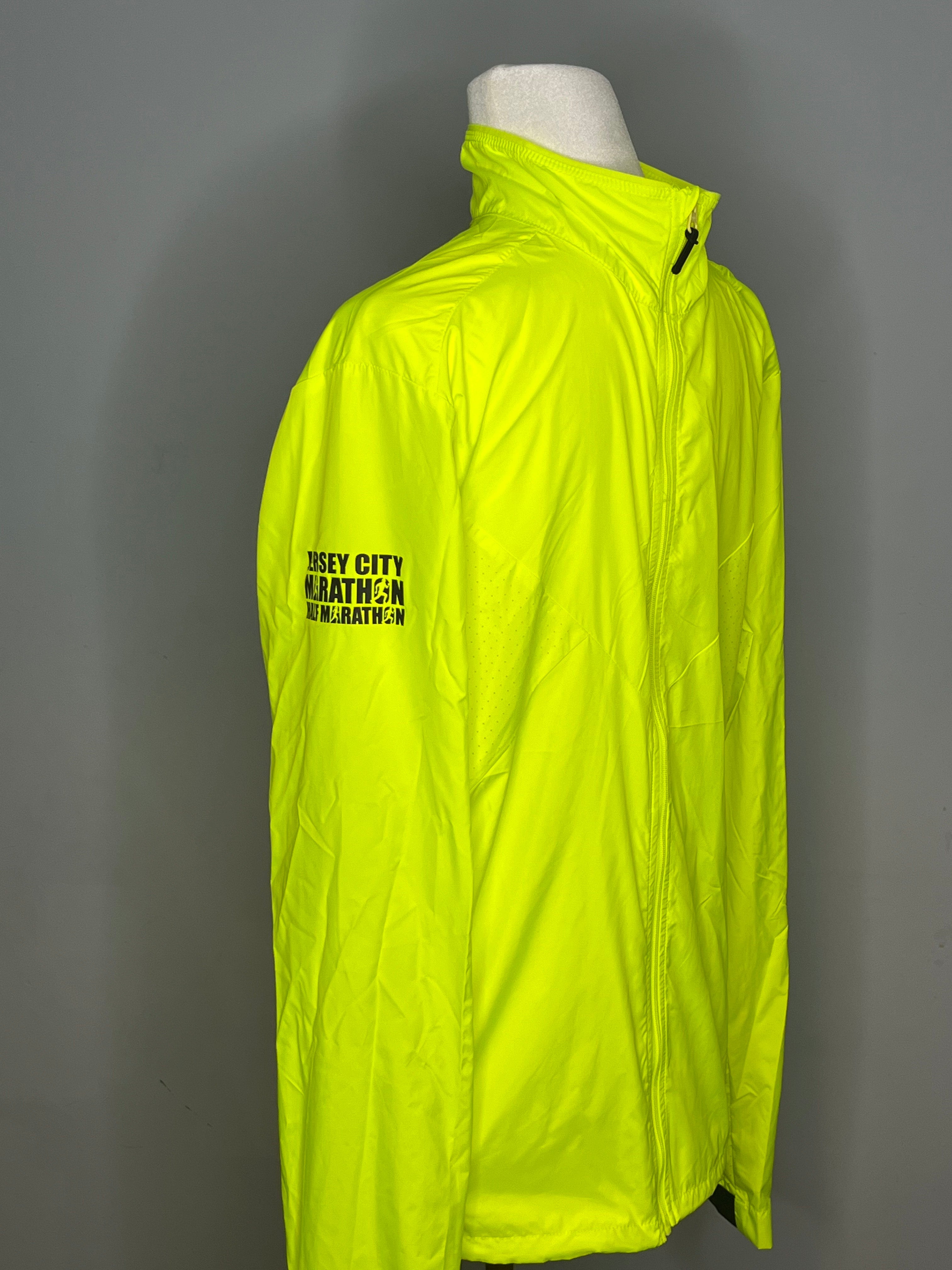 JERSEY CITY MARATHON MENS NEON JACKET