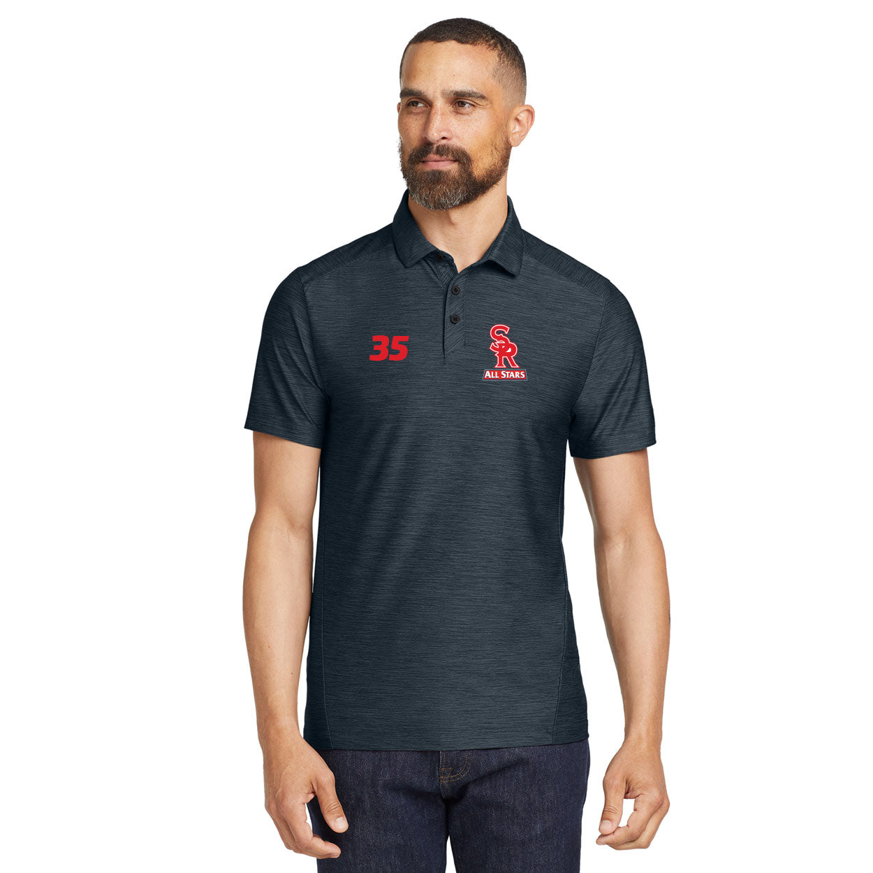 2025 SRLL ALL-STARS LOGO SLATE POLO