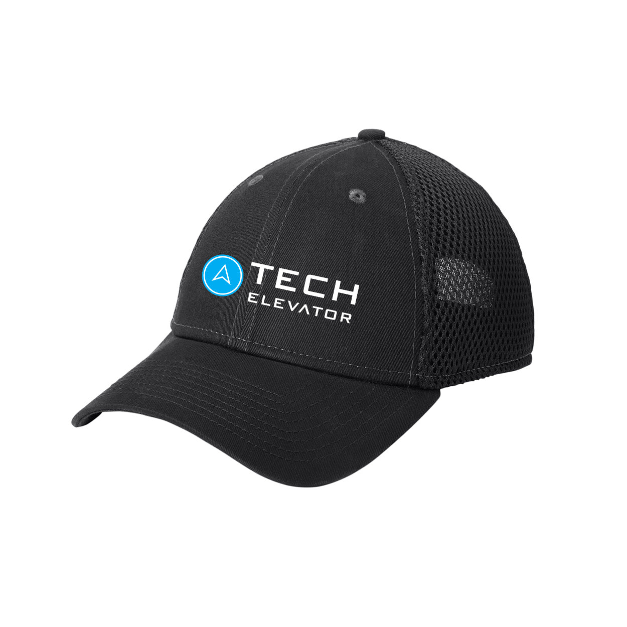 TECH ELEVATOR LOGO NEW ERA SNAPBACK CONTRAST FRONT MESH CAP - EMBROIDERED