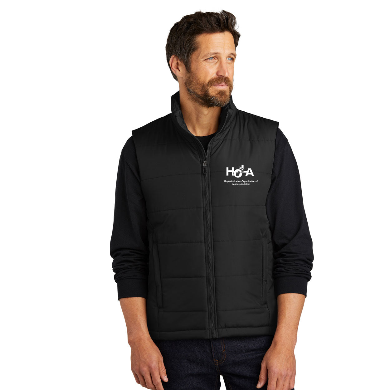 HOLA LOGO PUFFER VEST