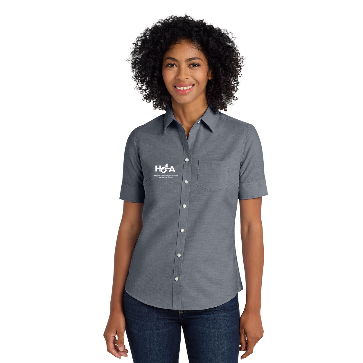 HOLA LOGO SHORT SLEEVE SUPERPRO OXFORD SHIRT