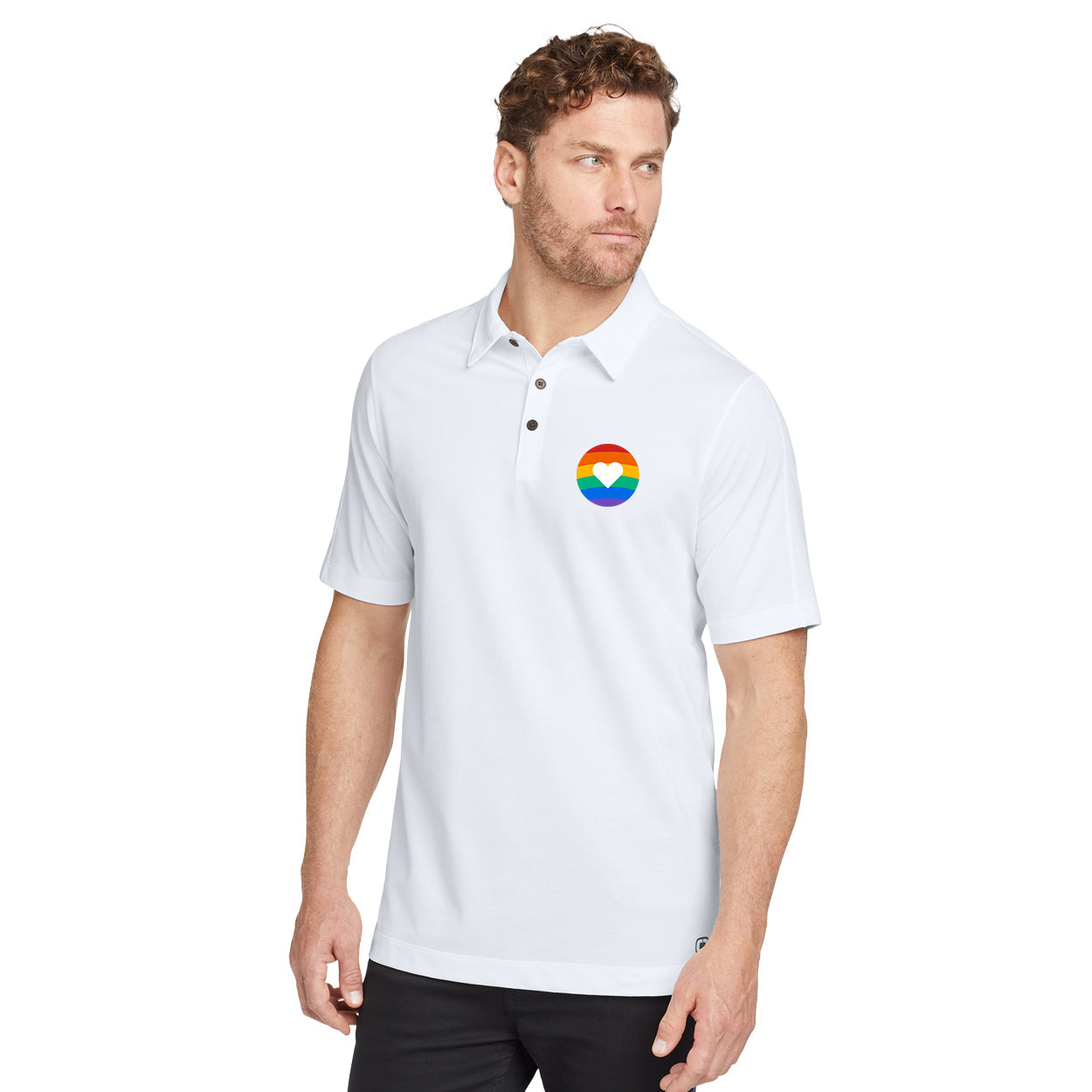 OUT AND ABOUT LOGO ONYX POLO - EMBROIDERED