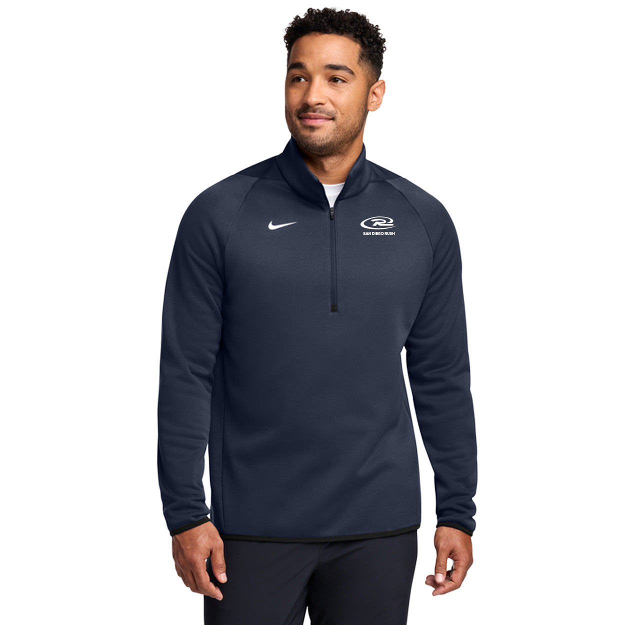 SAN DIEGO RUSH EMBROIDERED LOGO NIKE THERMA-FIT 1/4-ZIP FLEECE