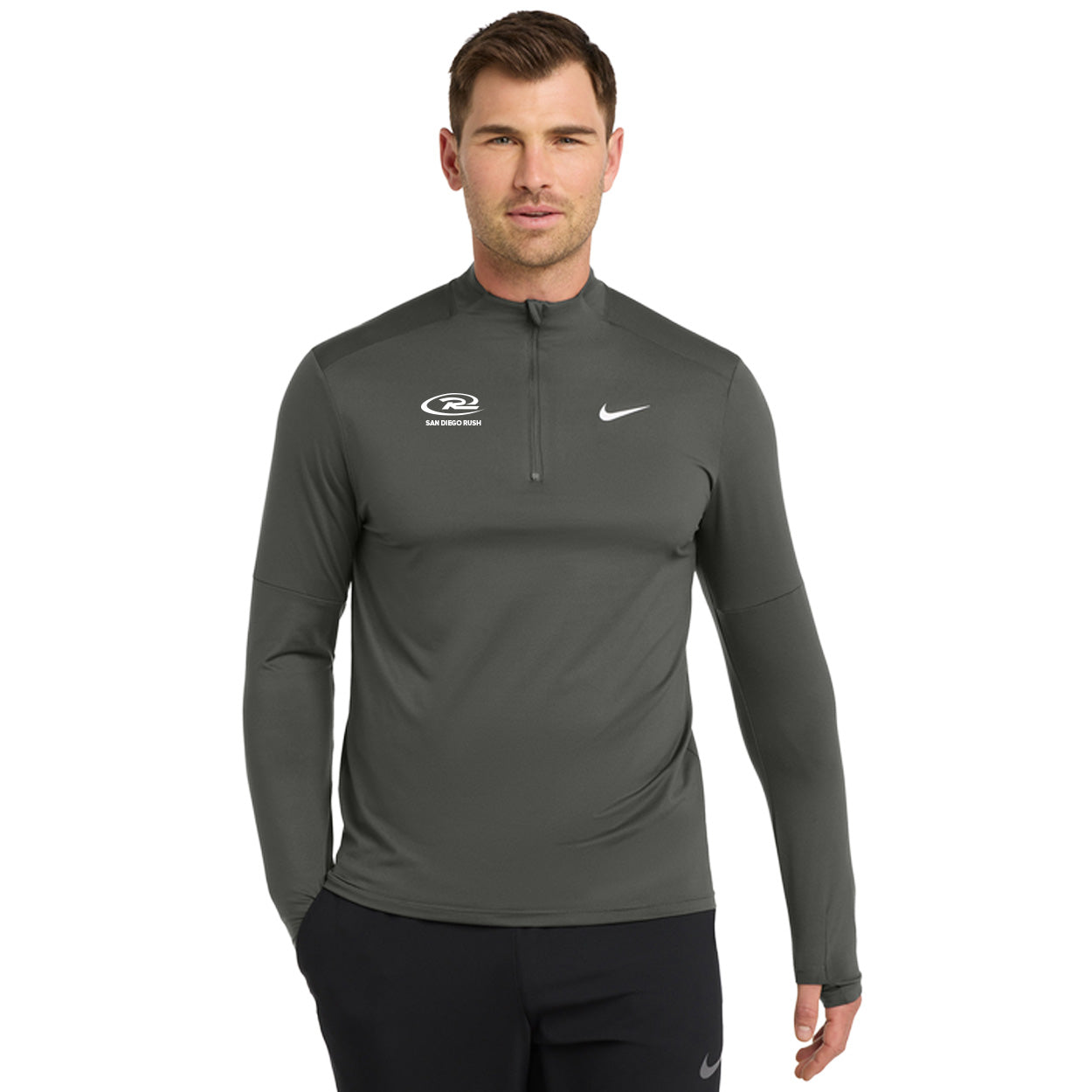 SAN DIEGO RUSH EMBROIDERED LOGO NIKE DRI-FIT ELEMENT 1/2-ZIP TOP