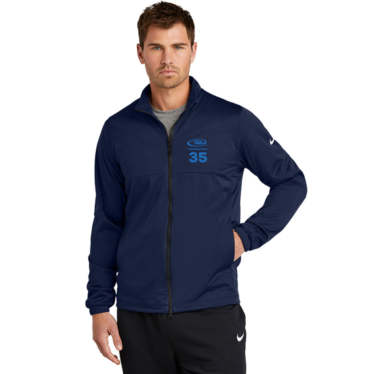 SAN DIEGO RUSH EMBROIDERED LOGO NIKE STORM-FIT FULL-ZIP JACKET