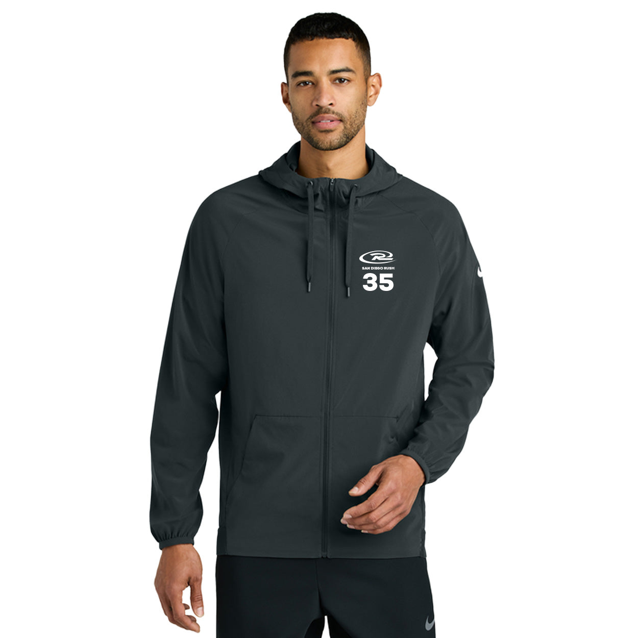SAN DIEGO RUSH EMBROIDERED LOGO NIKE PRO HOODED JACKET