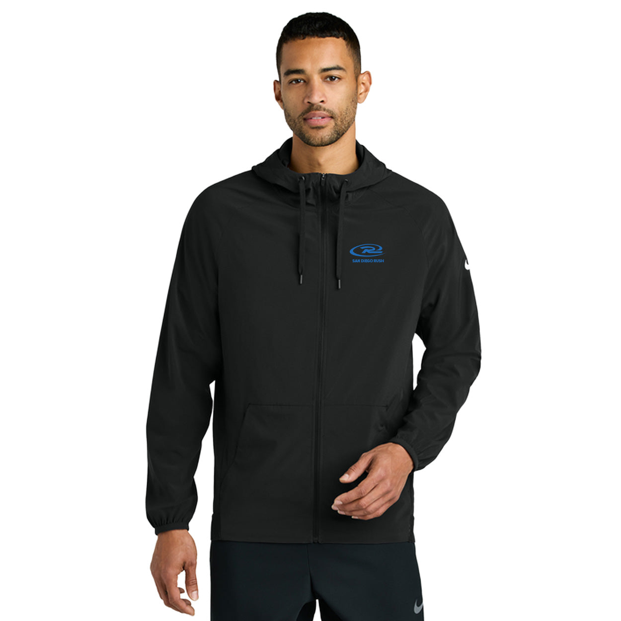SAN DIEGO RUSH EMBROIDERED LOGO NIKE PRO HOODED JACKET