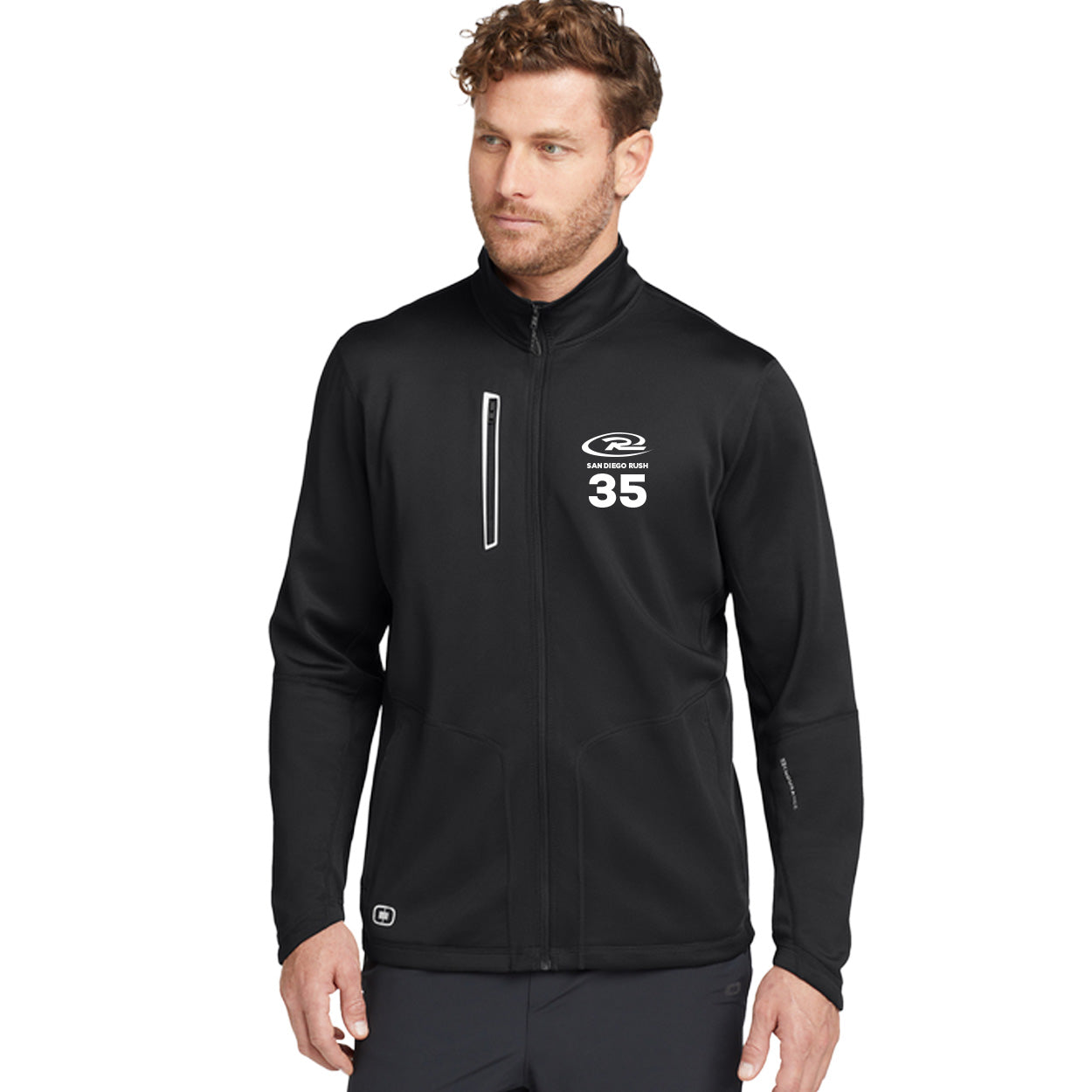 SAN DIEGO RUSH EMBROIDERED LOGO OGIO ENDURANCE NEXUS 1/4-ZIP PULLOVER