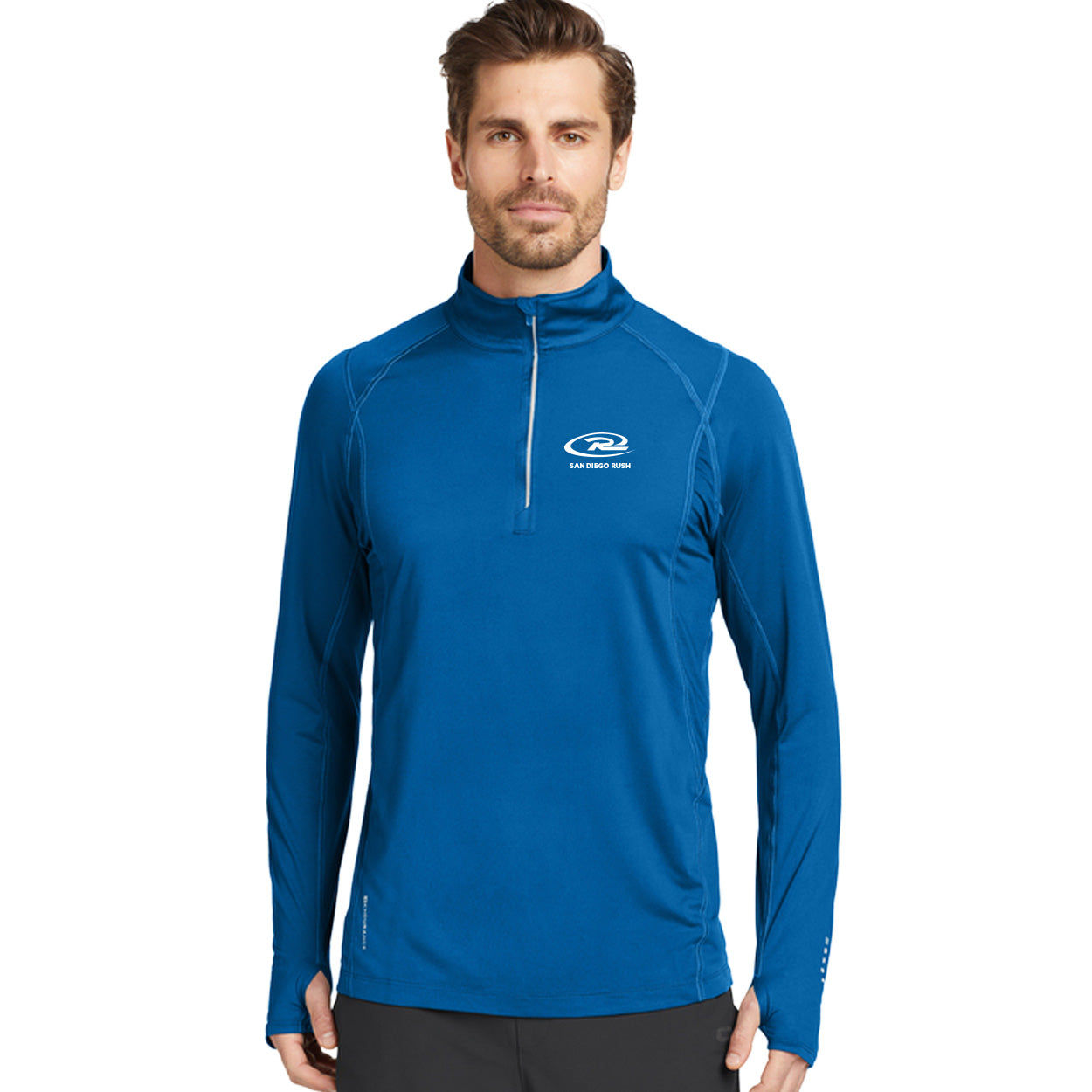 SAN DIEGO RUSH EMBROIDERED LOGO OGIO ENDURANCE NEXUS 1/4-ZIP PULLOVER