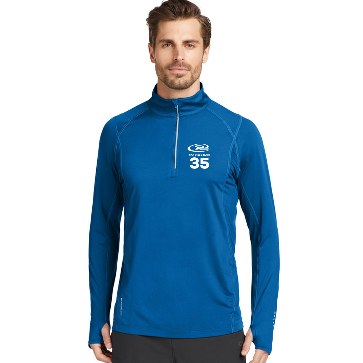 SAN DIEGO RUSH EMBROIDERED LOGO OGIO ENDURANCE NEXUS 1/4-ZIP PULLOVER