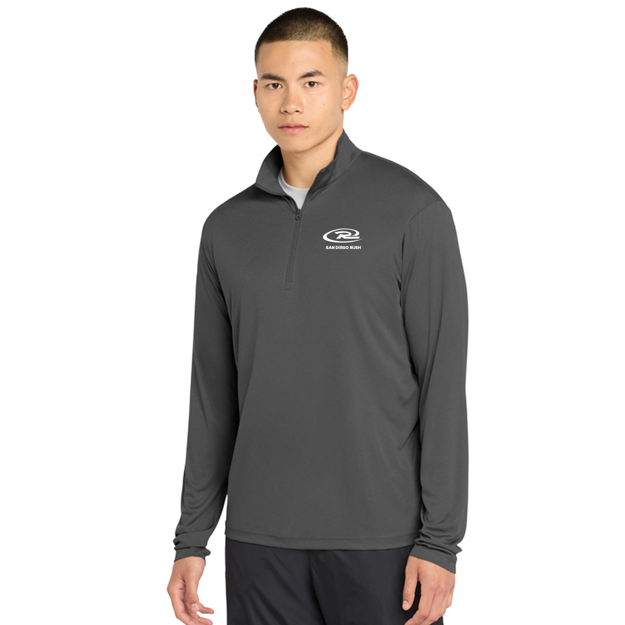 SAN DIEGO RUSH EMBROIDERED LOGO POSICHARGE¨ COMPETITOR 1/4-ZIP PULLOVER