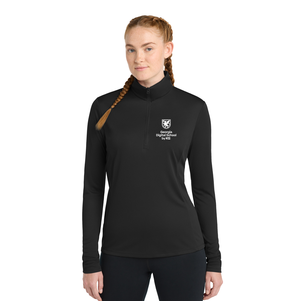 GEORGIA DIGITAL SCHOOL LOGO LADIES COMPETITOR 1/4-ZIP PULLOVER
