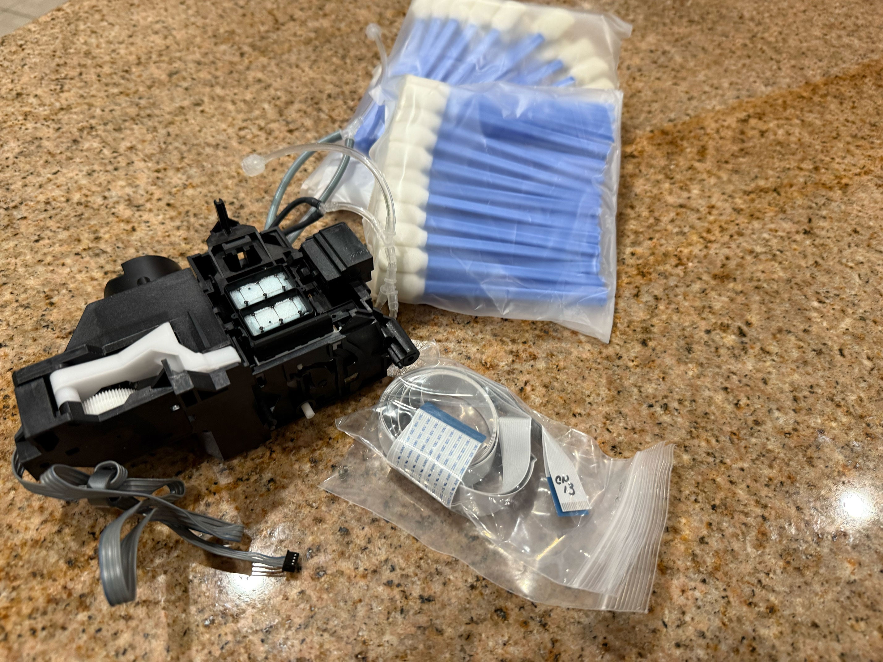 Omniprint FreeJet 330TX/330TX+ pump capping unit with wiper with Foam Cleaning Swabs