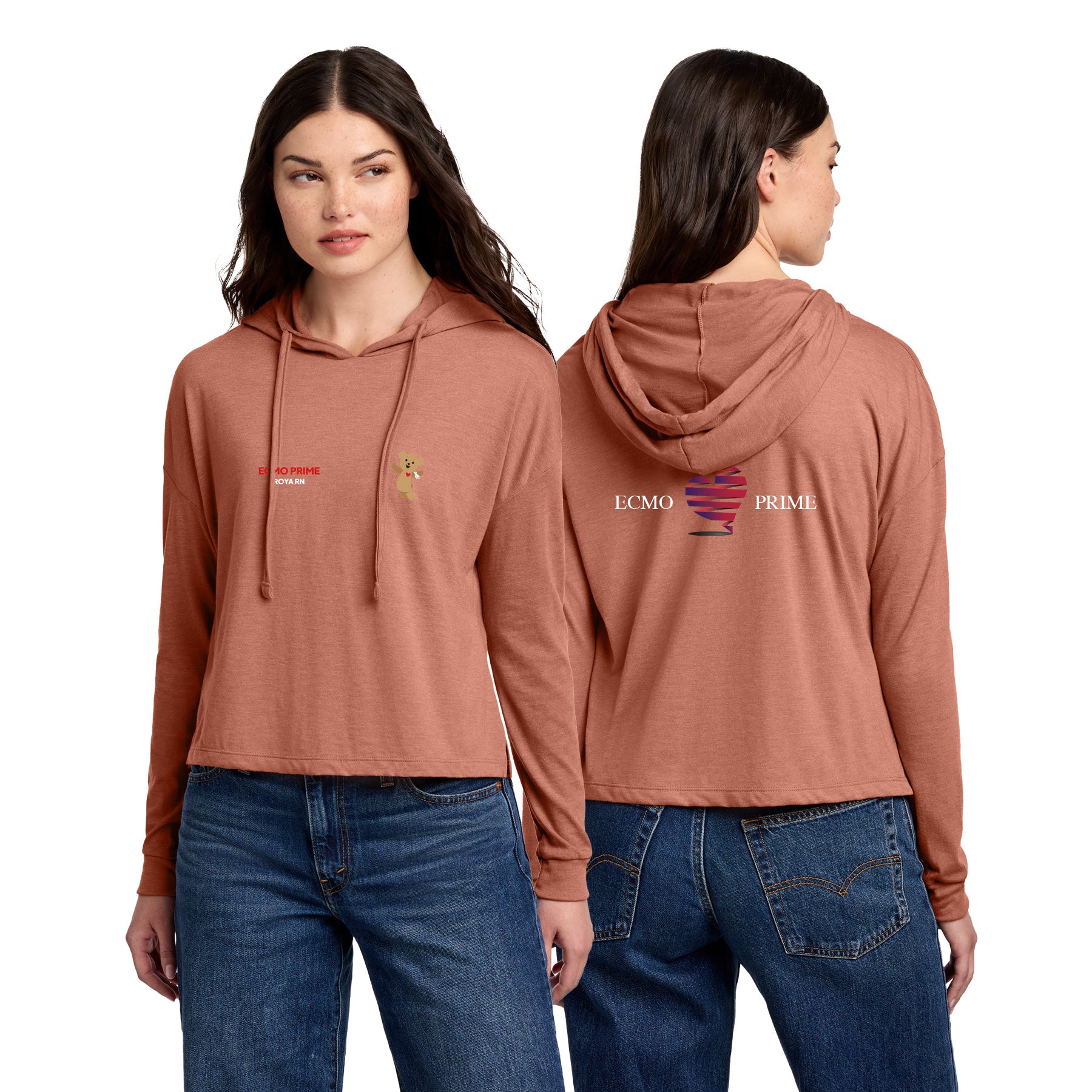 ECMO PRIME Women's Midi Long Sleeve Hoodie