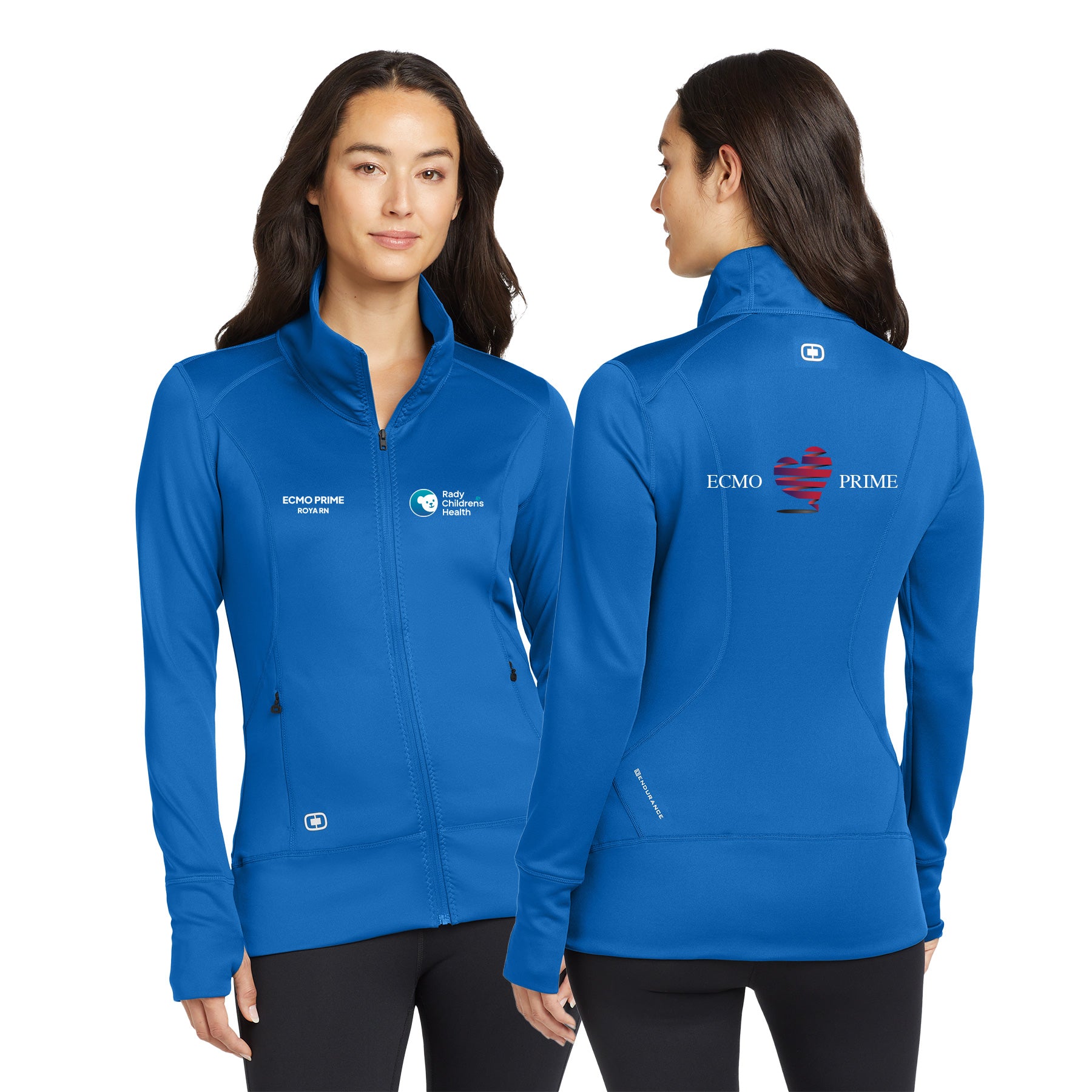 ECMO PRIME Left Chest Block OGIO ENDURANCE Ladies Fulcrum Full-Zip