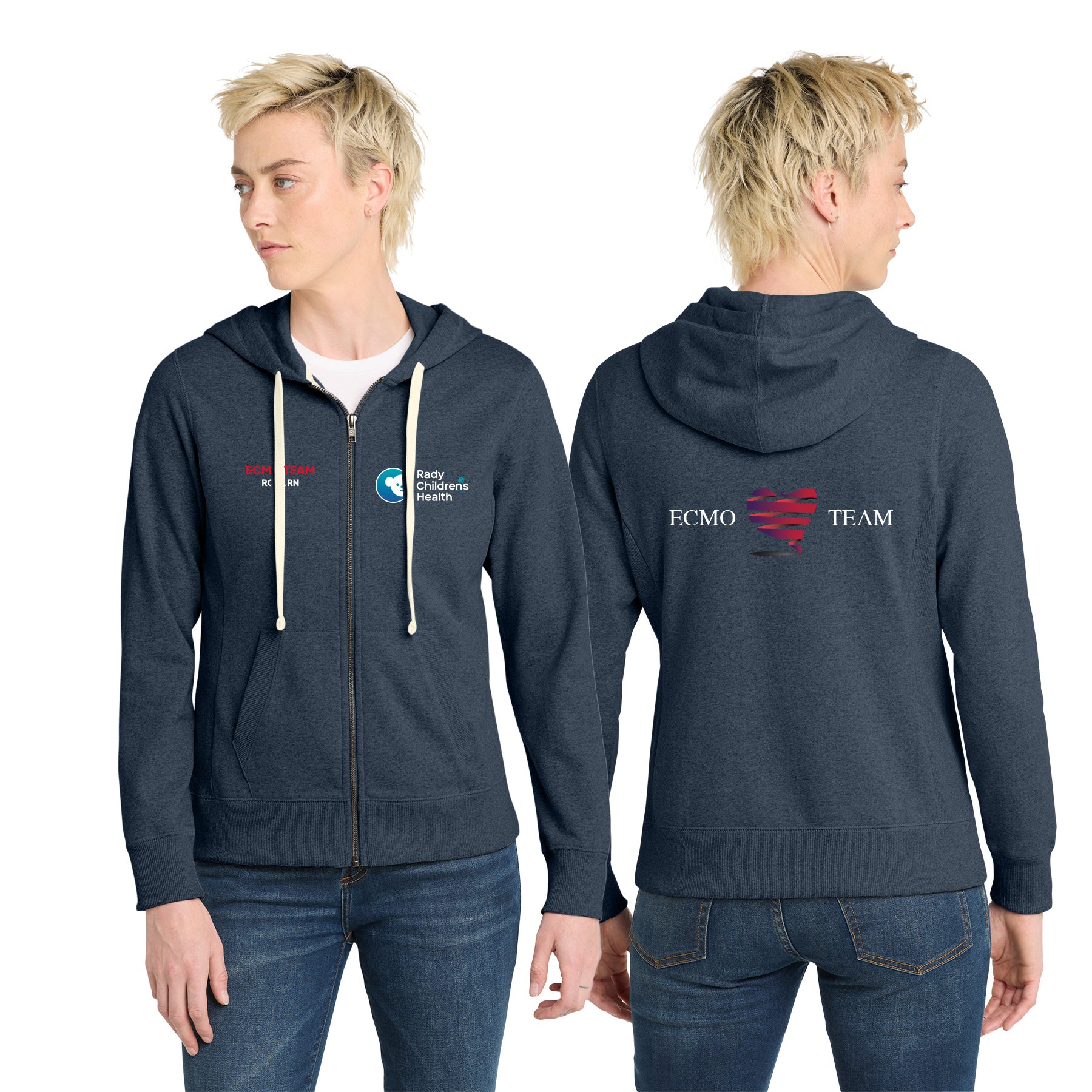 ECMO TEAM Women's Full-Zip Hoodie