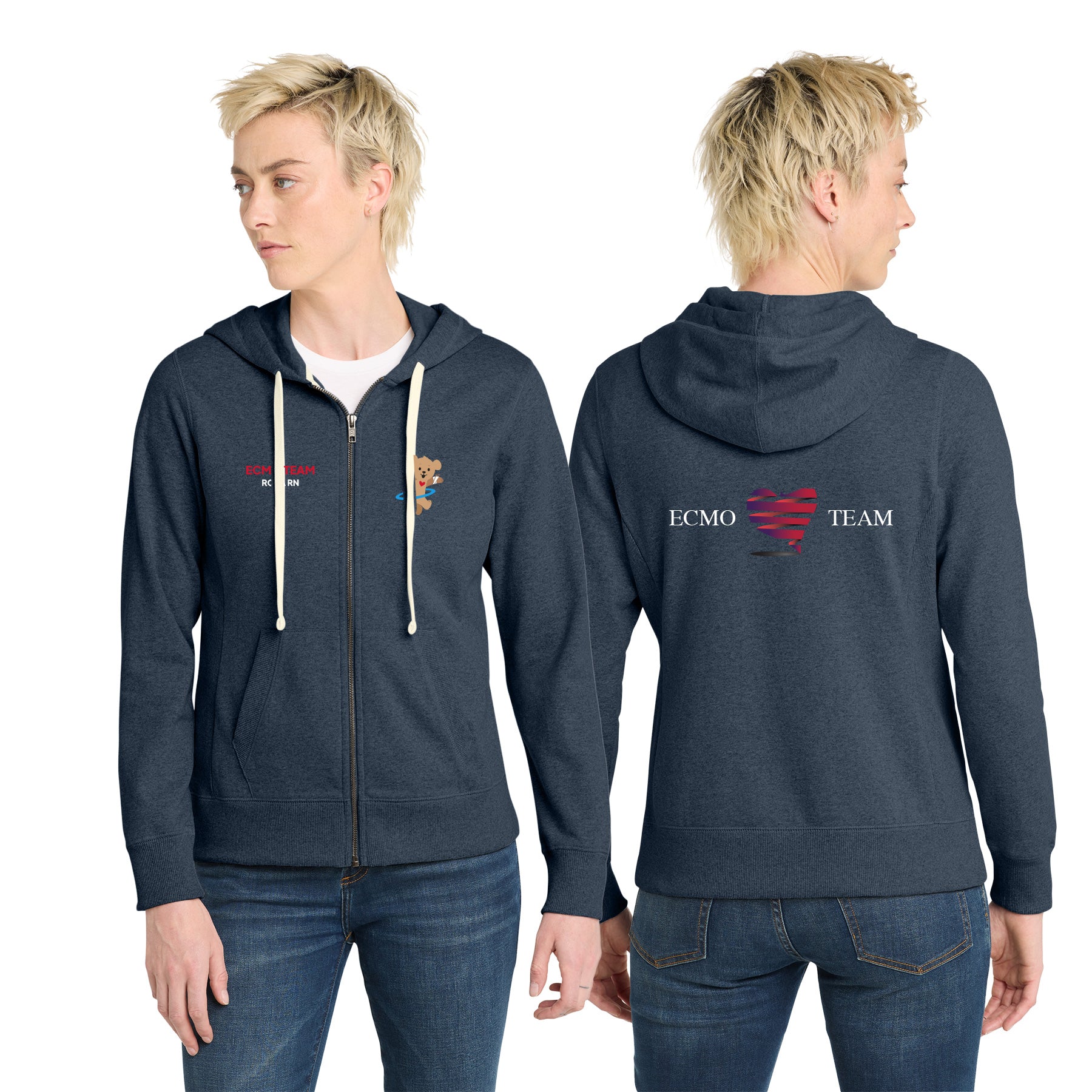 ECMO TEAM Women's Full-Zip Hoodie