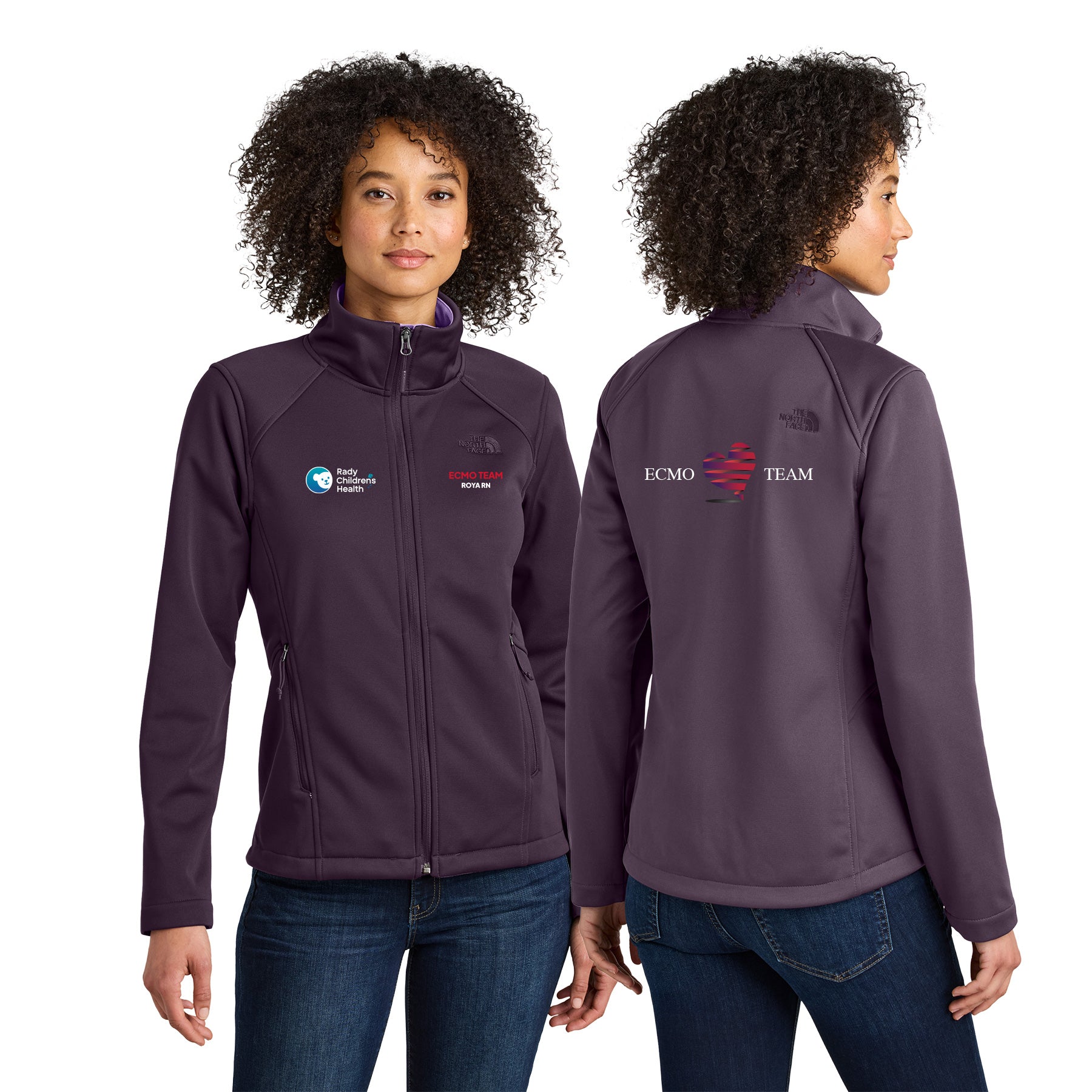 ECMO TEAM The North Face Women's Chest Ridgewall Soft Shell Jacket