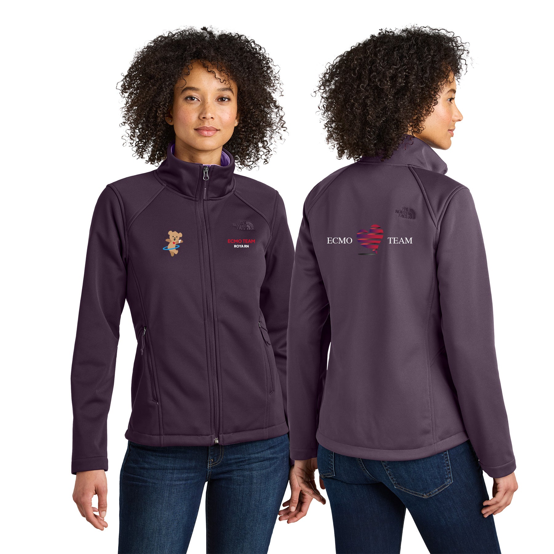 ECMO TEAM The North Face Women's Chest Ridgewall Soft Shell Jacket