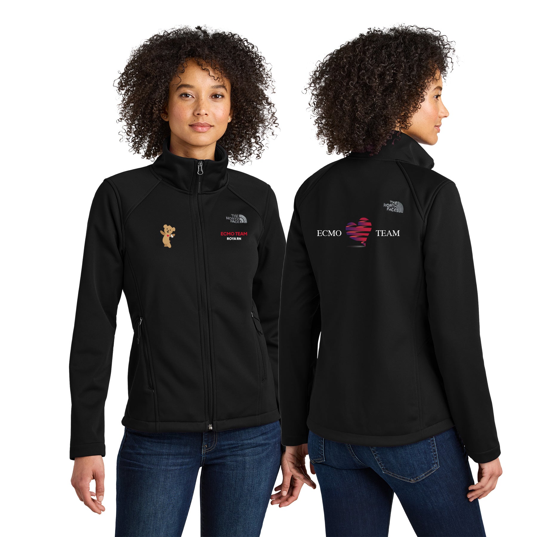 ECMO TEAM The North Face Women's Chest Ridgewall Soft Shell Jacket
