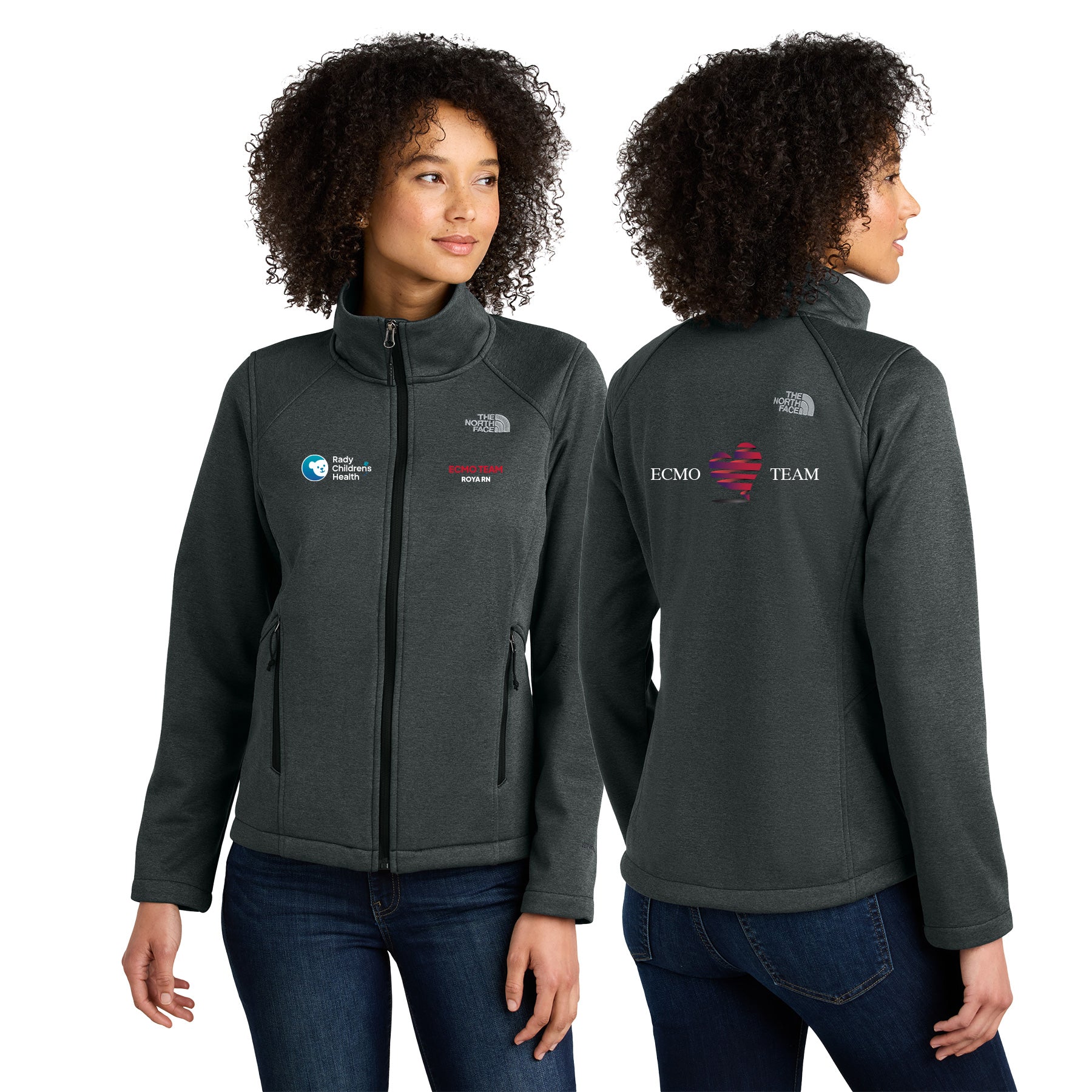 ECMO TEAM The North Face Women's Chest Ridgewall Soft Shell Jacket